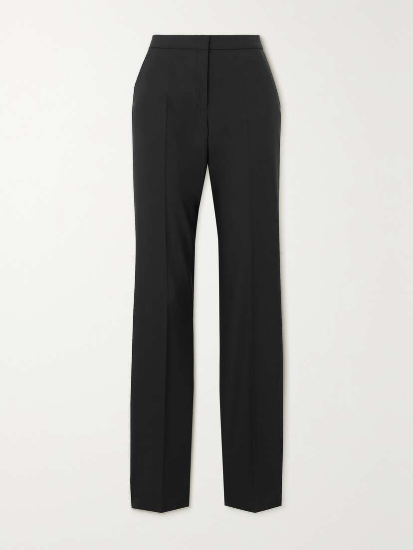 Another Tomorrow + Net Sustain Pleated Merino Wool Straight-leg Pants