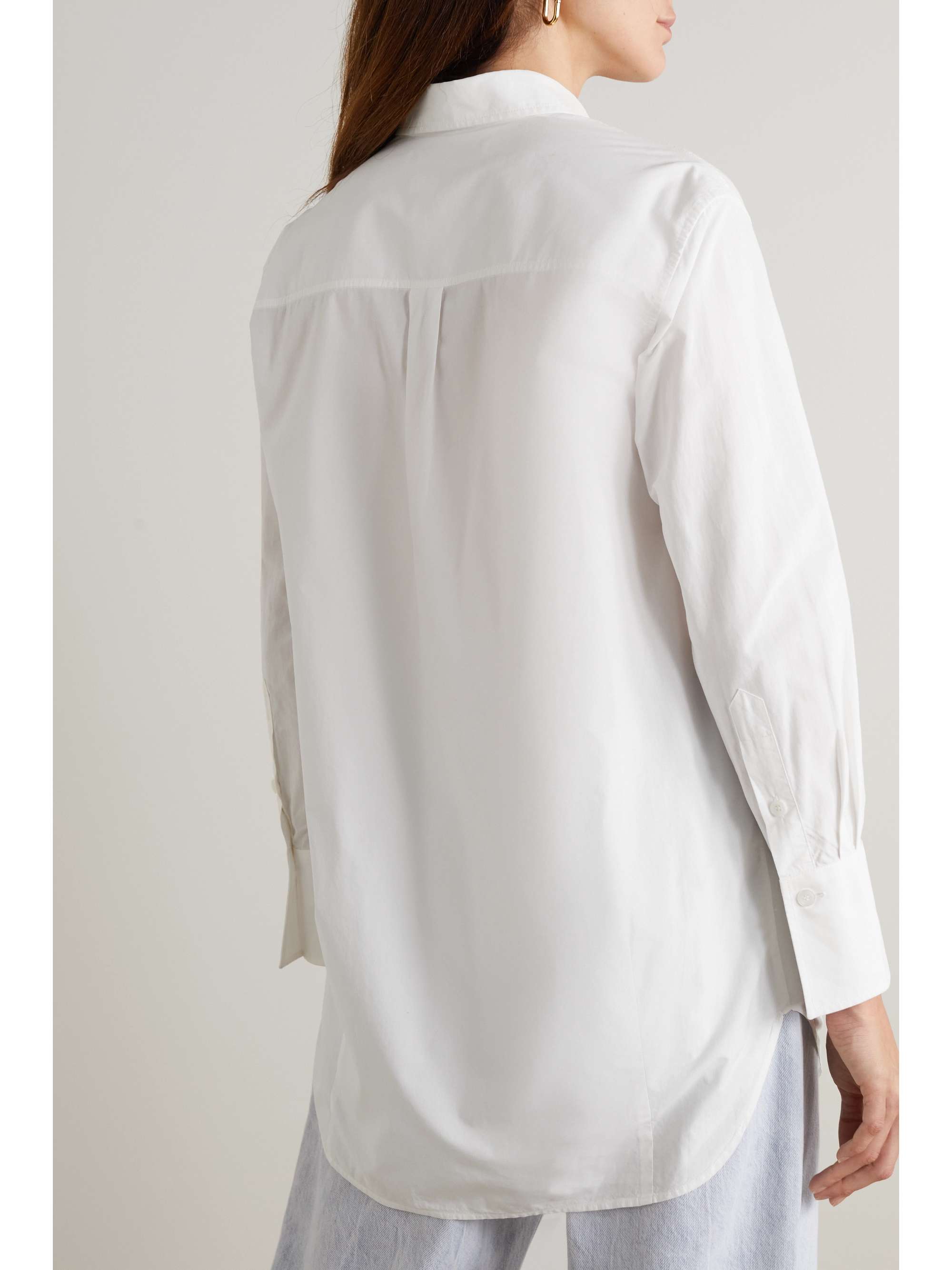 ANOTHER TOMORROW + NET SUSTAIN oversized organic cotton shirt