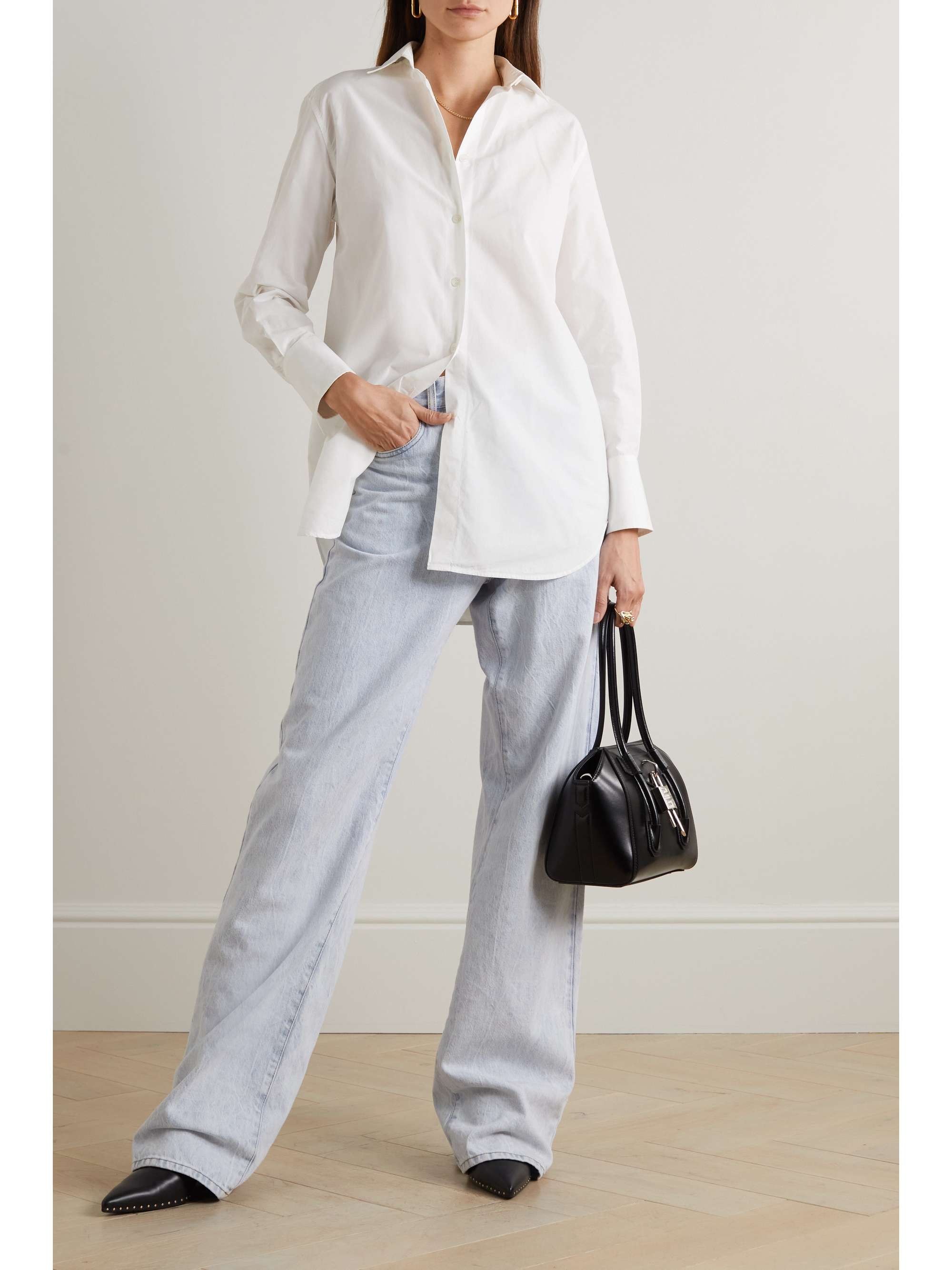 ANOTHER TOMORROW + NET SUSTAIN oversized organic cotton shirt