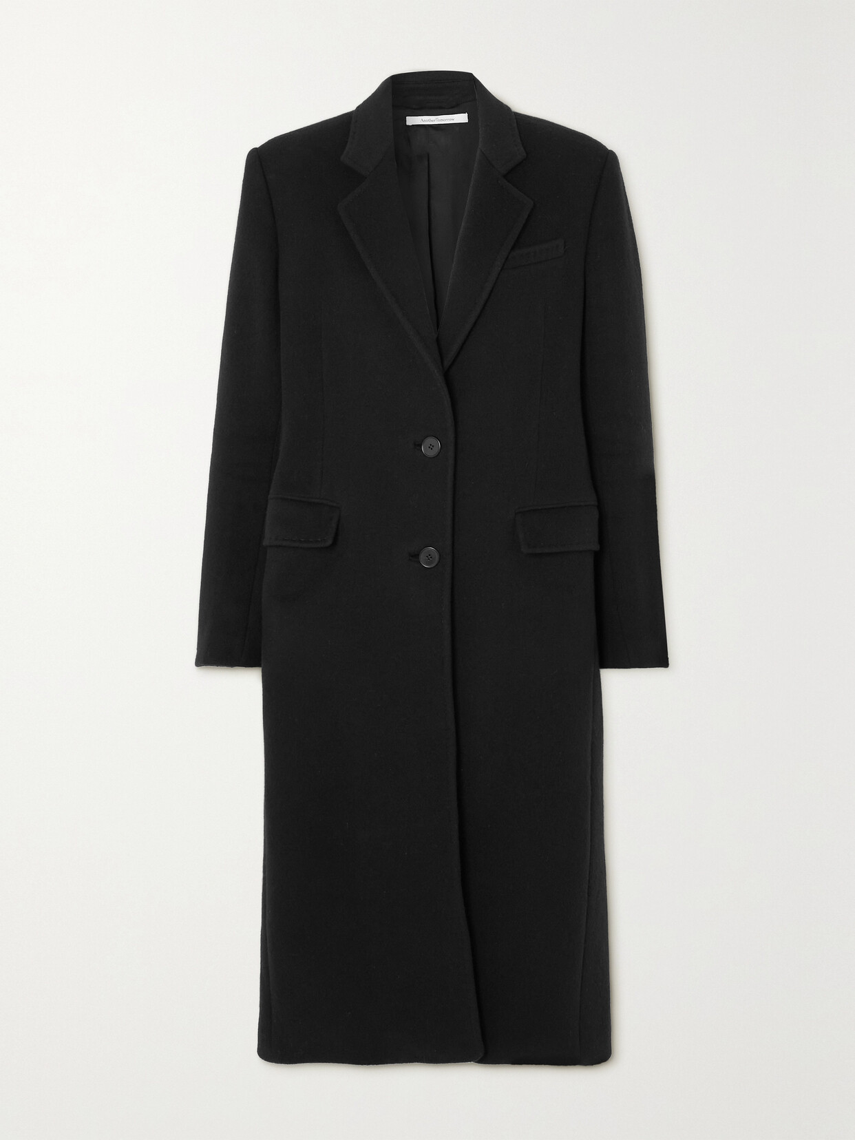 Another Tomorrow - + Net Sustain Recycled-cashmere Coat - Black