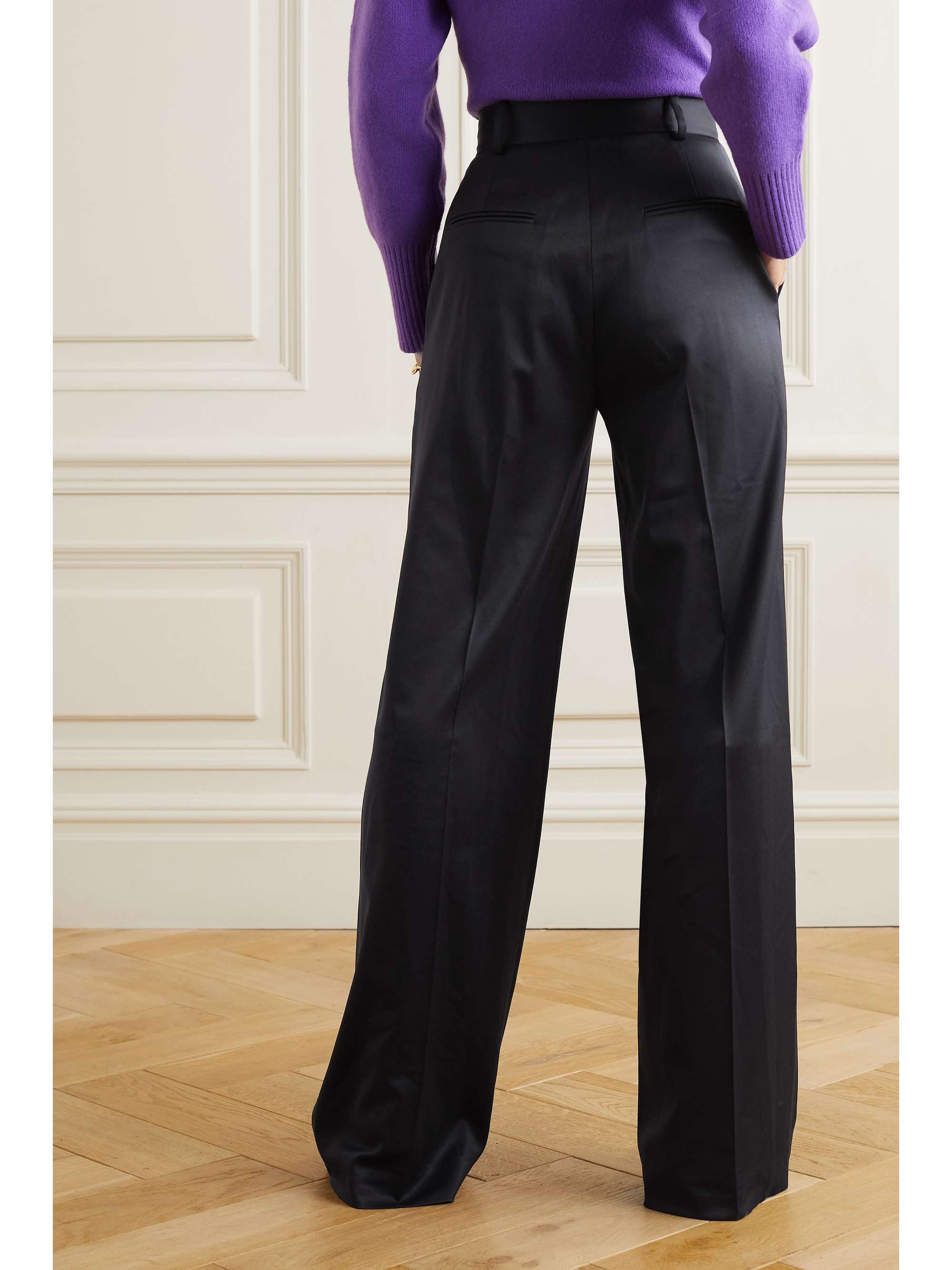 ANOTHER TOMORROW + NET SUSTAIN merino wool-blend wide-leg pants