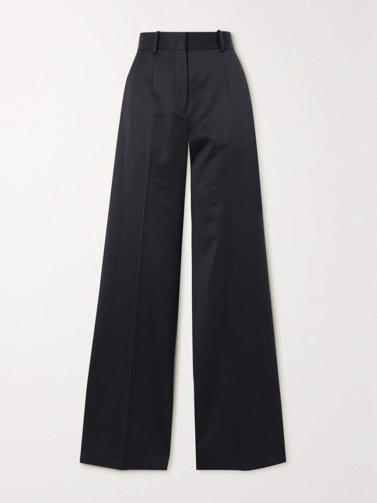 Another Tomorrow - + Net Sustain Merino Wool-blend Wide-leg Pants - Blue