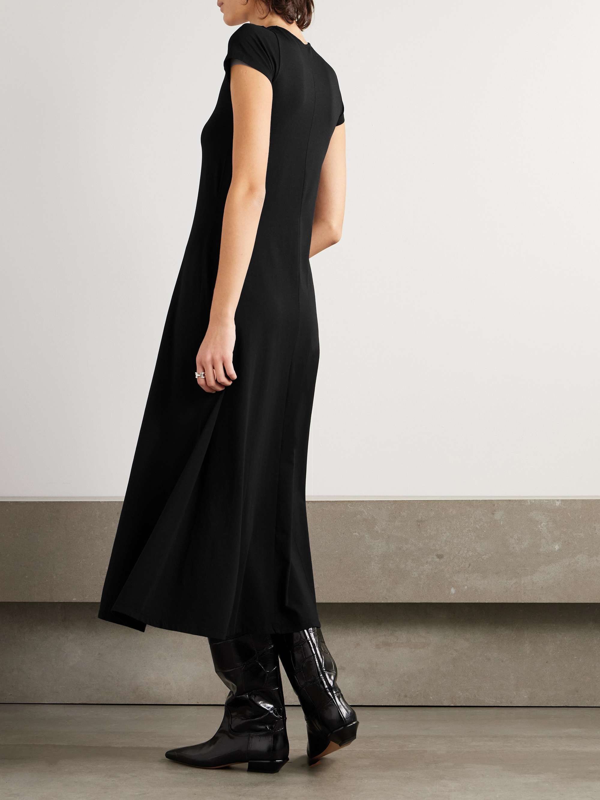 ANOTHER TOMORROW + NET SUSTAIN Fitted Tee organic cotton and TENCEL Lyocell-blend jersey midi dress