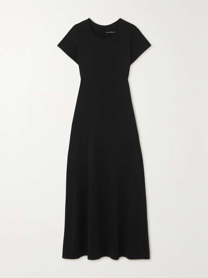 Another Tomorrow + Net Sustain Fitted Tee Organic Cotton And Tencel Lyocell-blend Jersey Midi Dress