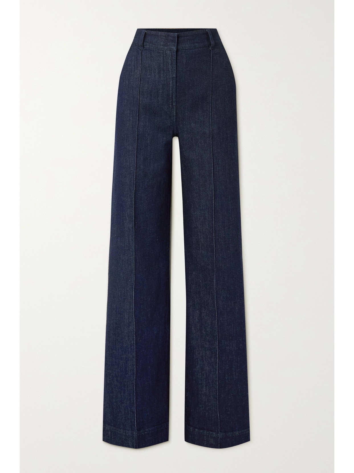 Shop Another Tomorrow + Net Sustain High-rise Straight-leg Stretch Organic Jeans In Blue