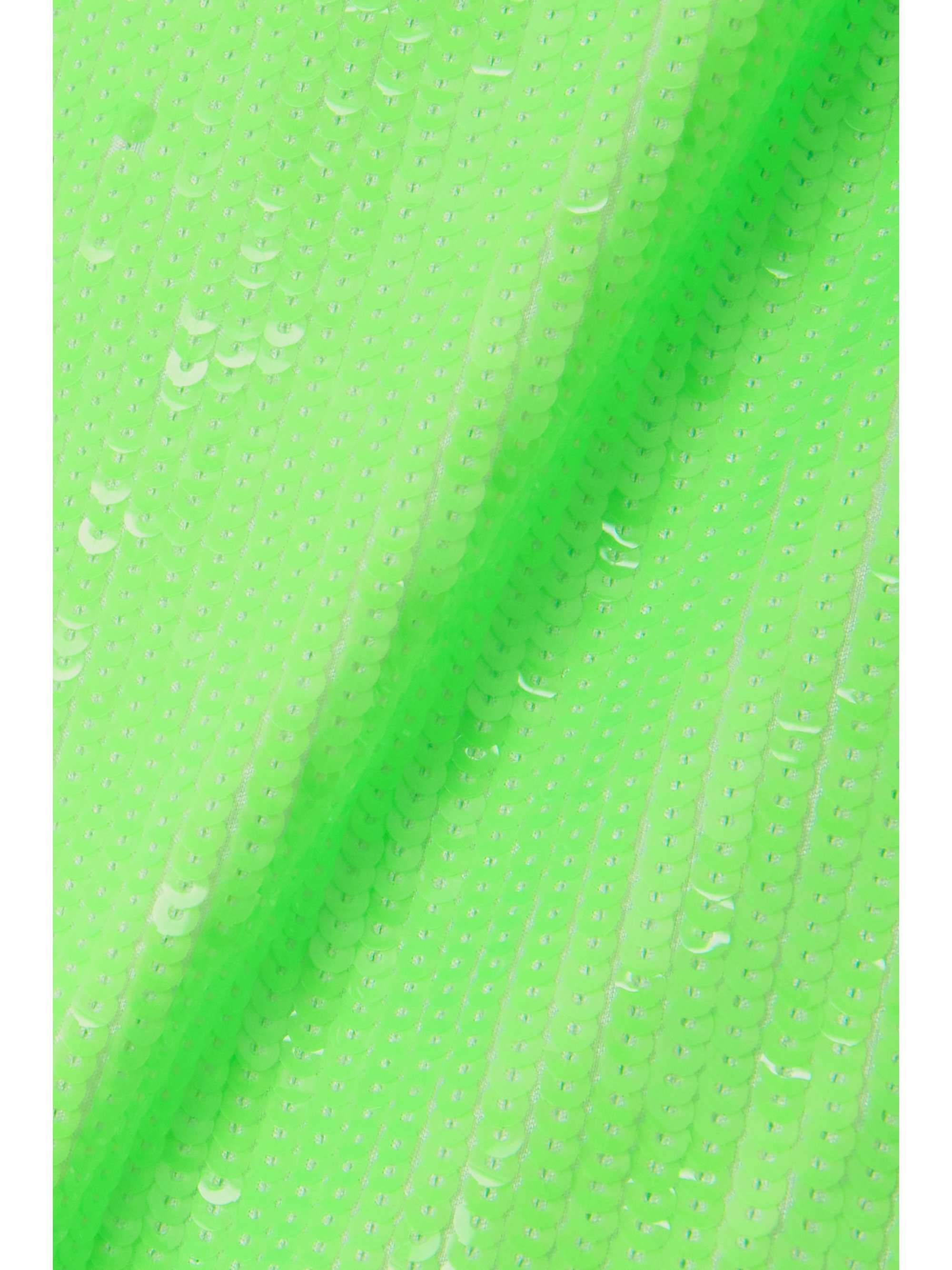 ROTATE BIRGER CHRISTENSEN Haut asymétrique raccourci en résille recyclée à sequins Anatasis