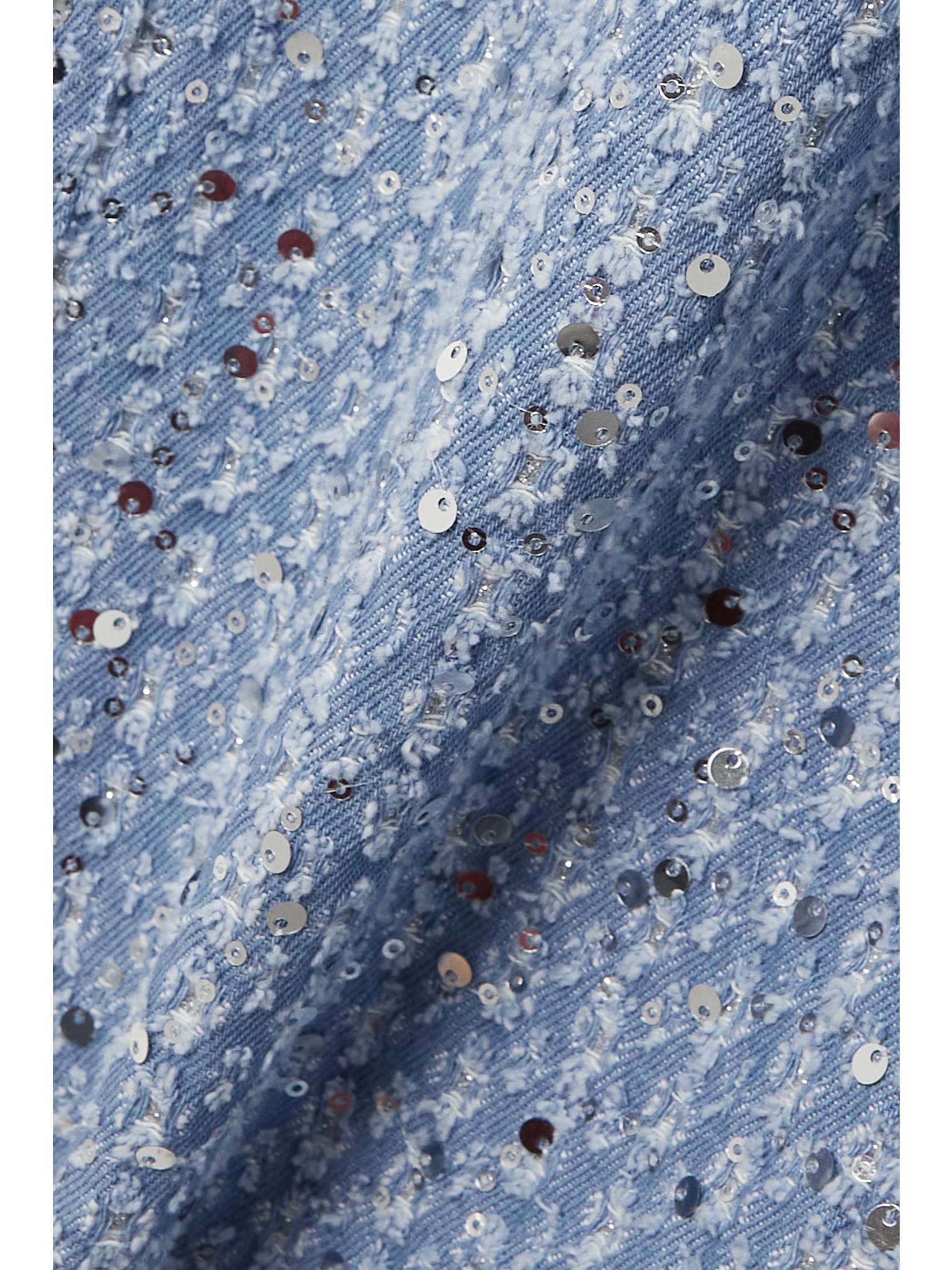 ROTATE BIRGER CHRISTENSEN Pantalon droit en jean à sequins Rotie
