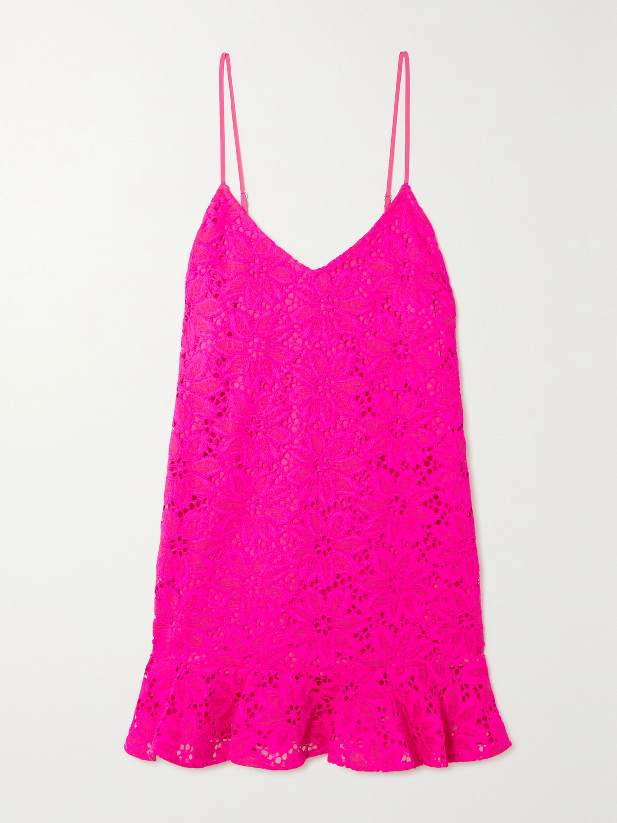 ROTATE Birger Christensen - Lamra Lace Mini Dress - Pink