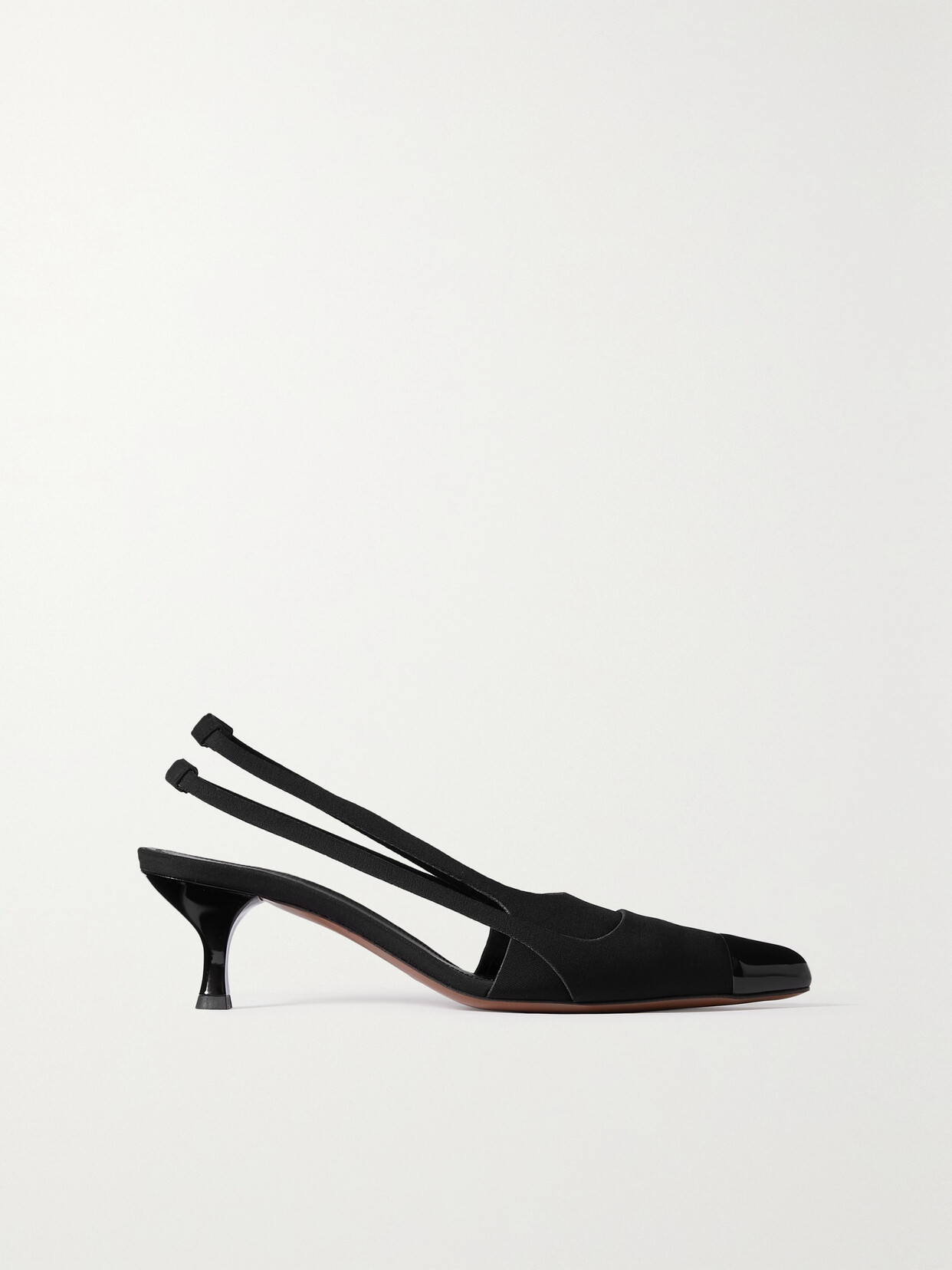 NEOUS - Petra Stretch-faille Slingback Pumps - Black