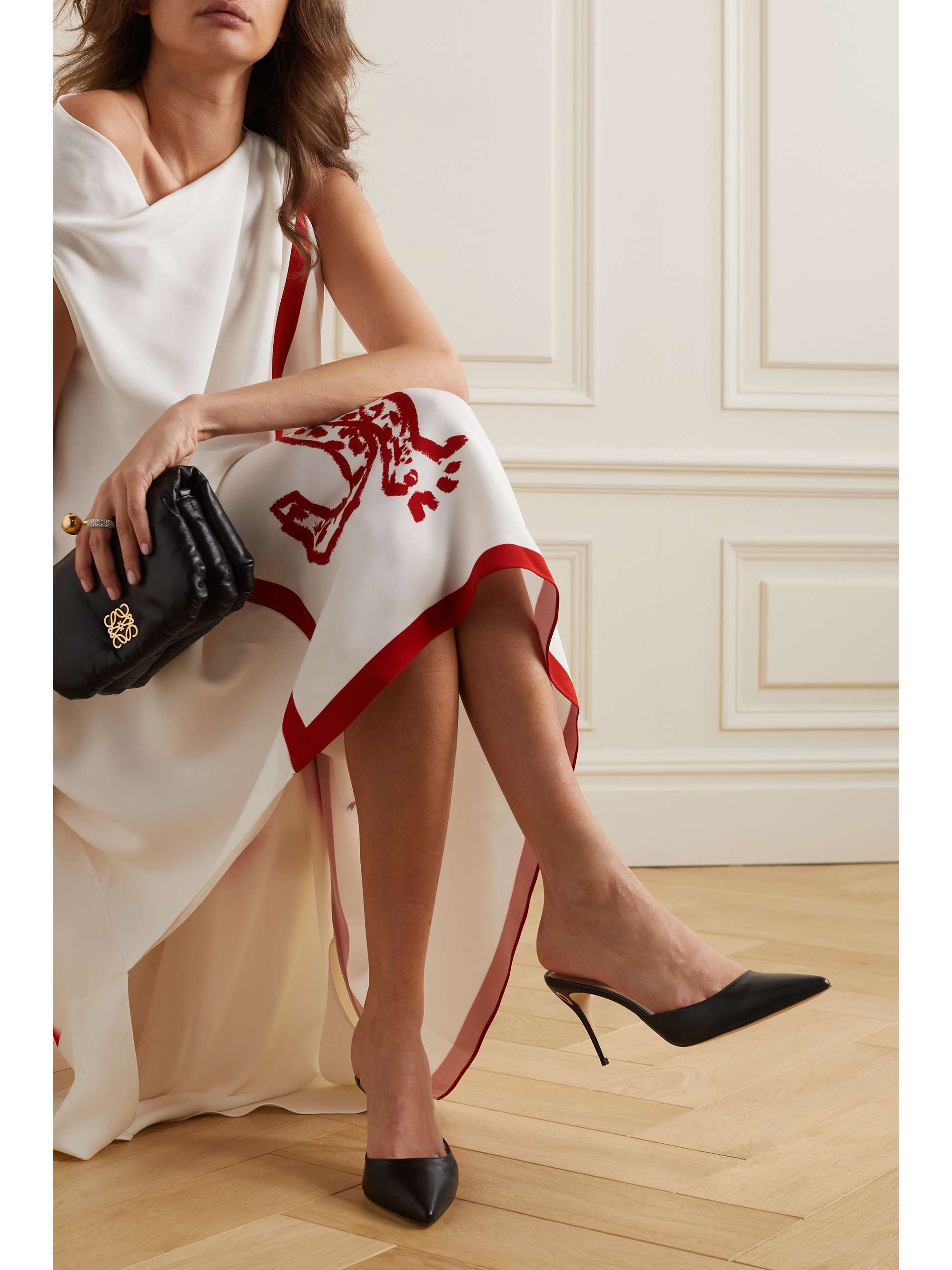 JENNIFER CHAMANDI Giuseppe 85 leather mules
