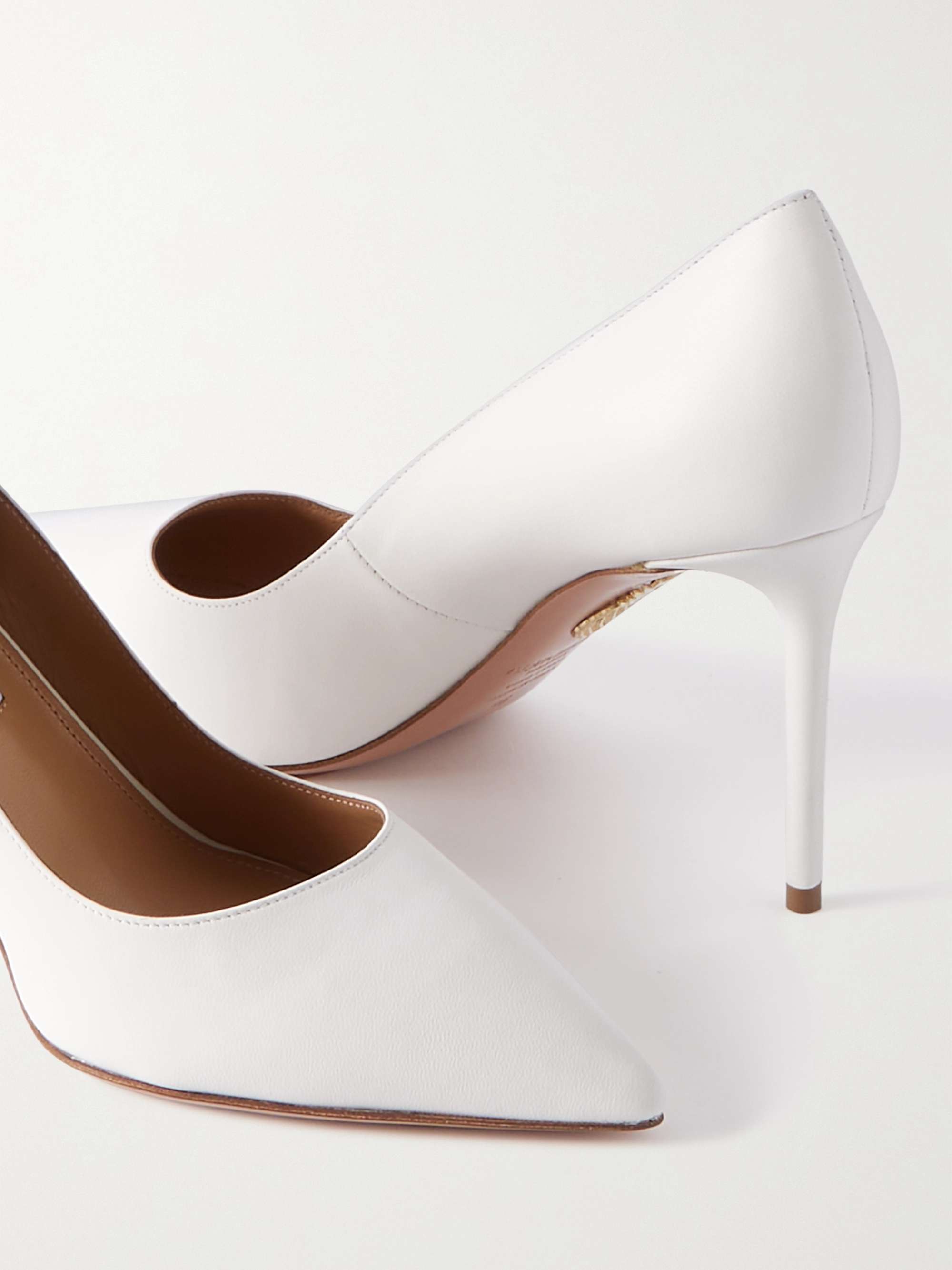 AQUAZZURA Purist 85 leather pumps