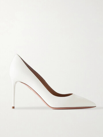 AQUAZZURA Purist 85 leather pumps