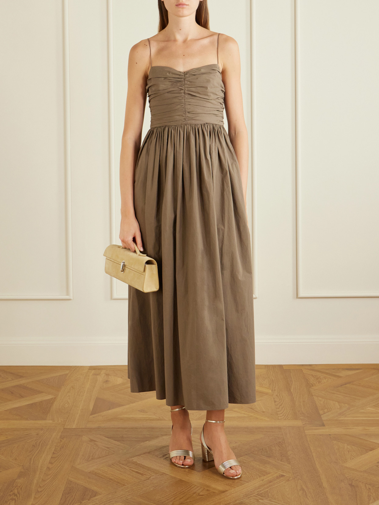 Sundance 50 Metallic Vegan Material Sandals