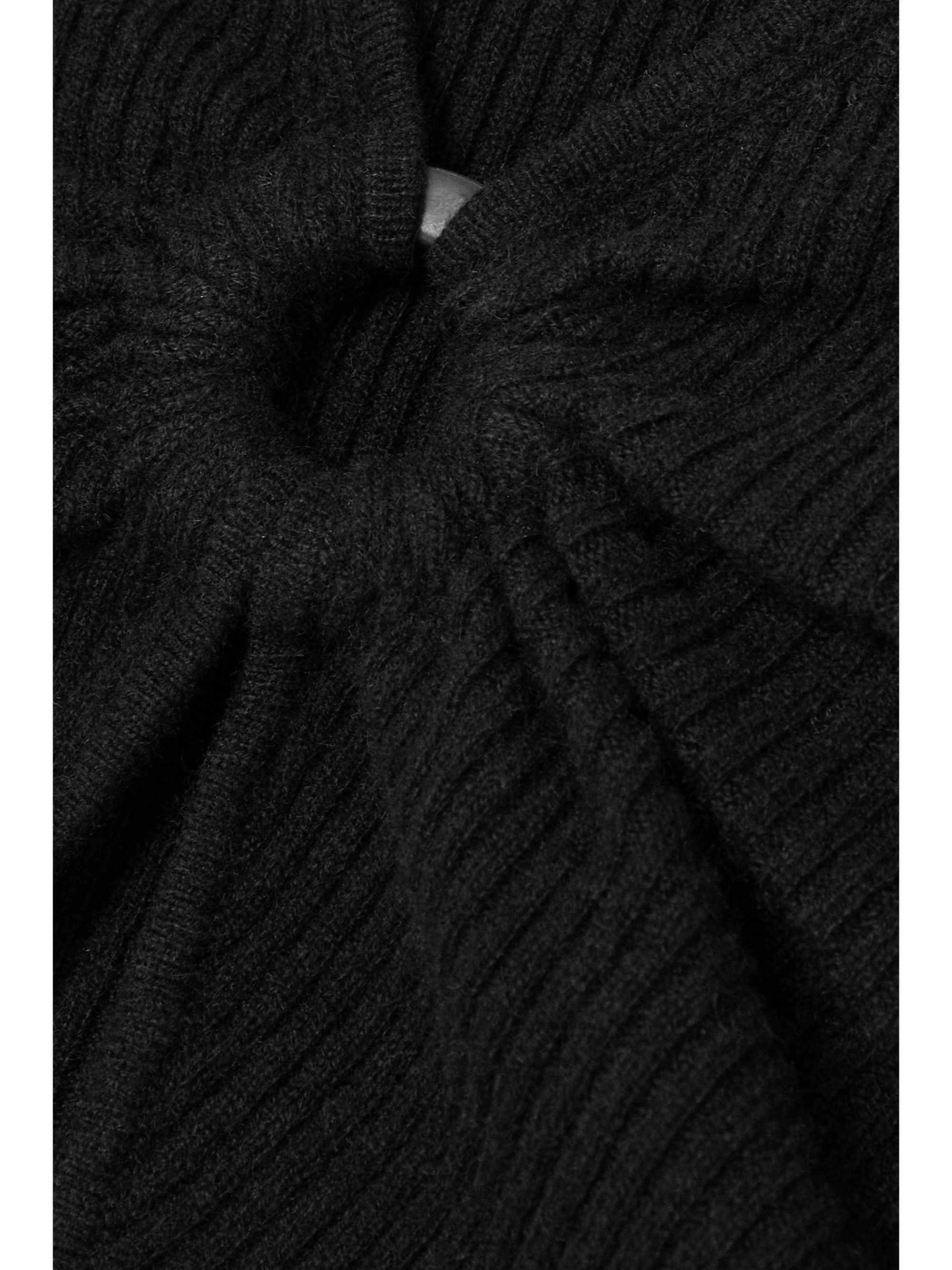 REFORMATION Narcisco cropped cutout recycled cashmere-blend sweater