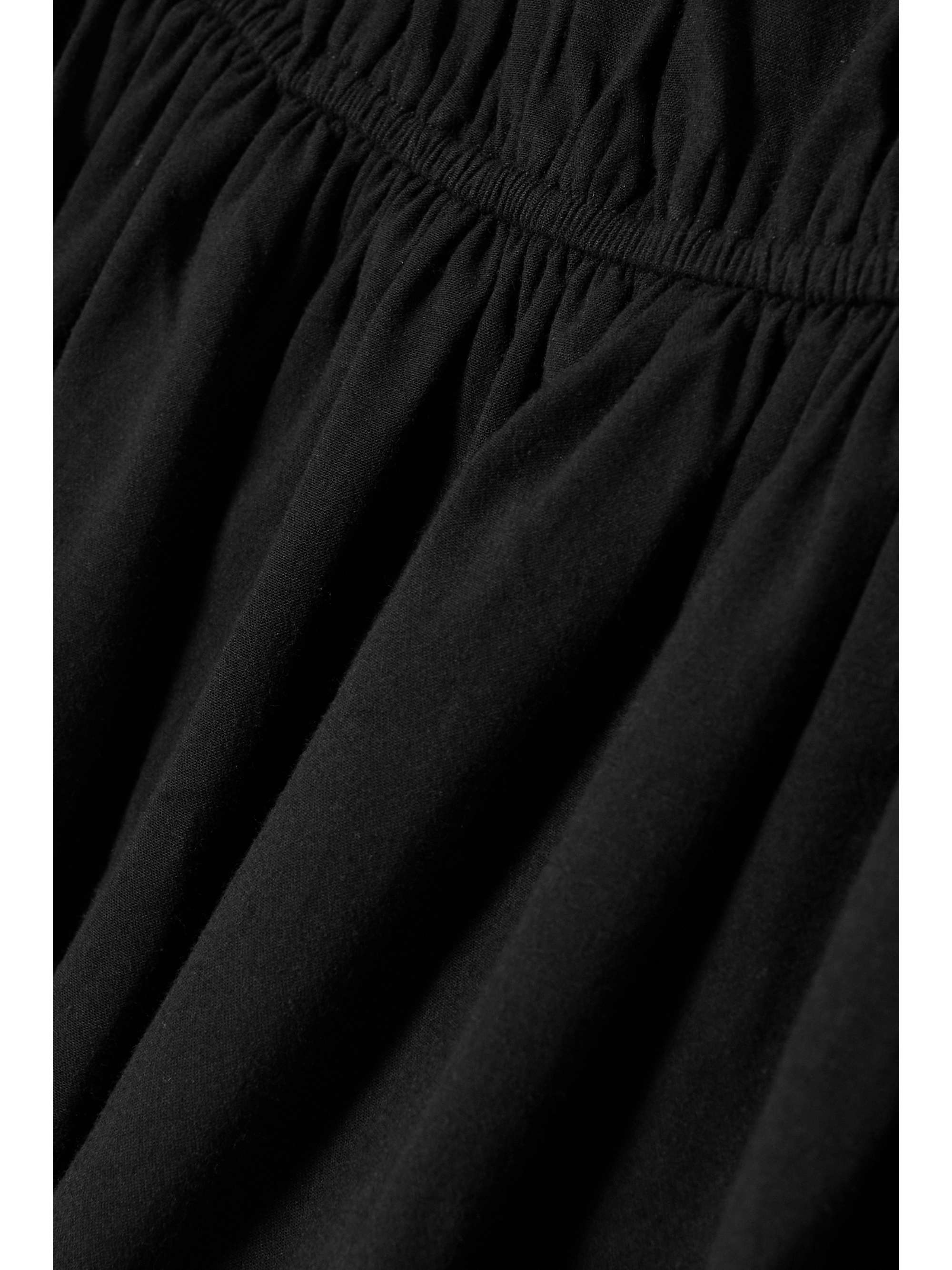 REFORMATION Bennie ruched cottonblend midi dress NETAPORTER