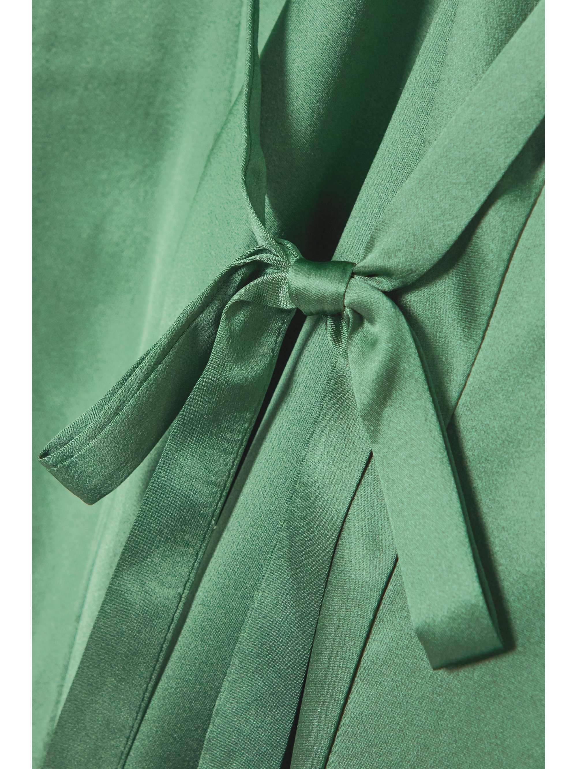 REFORMATION Catalina silk-satin maxi shirt dress