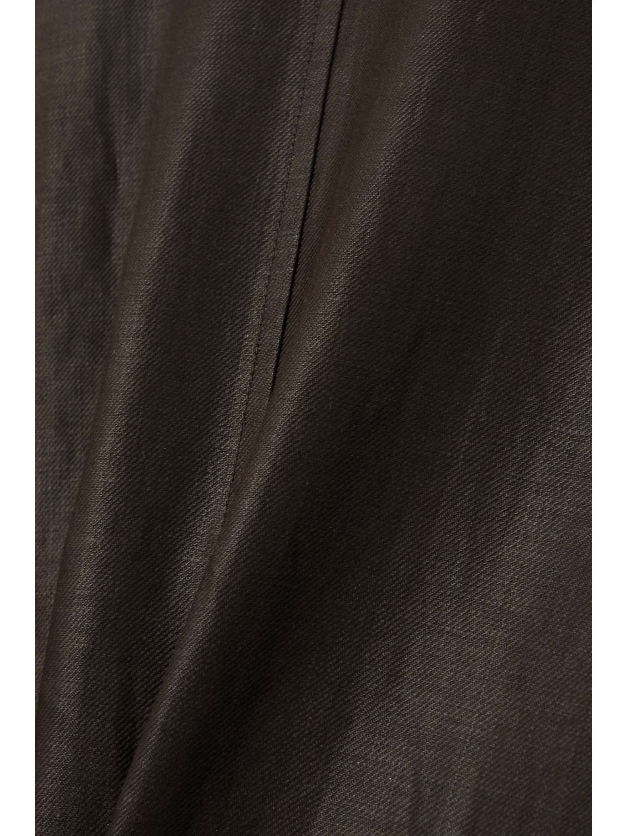 LORO PIANA Rufus leather-trimmed coated-linen coat