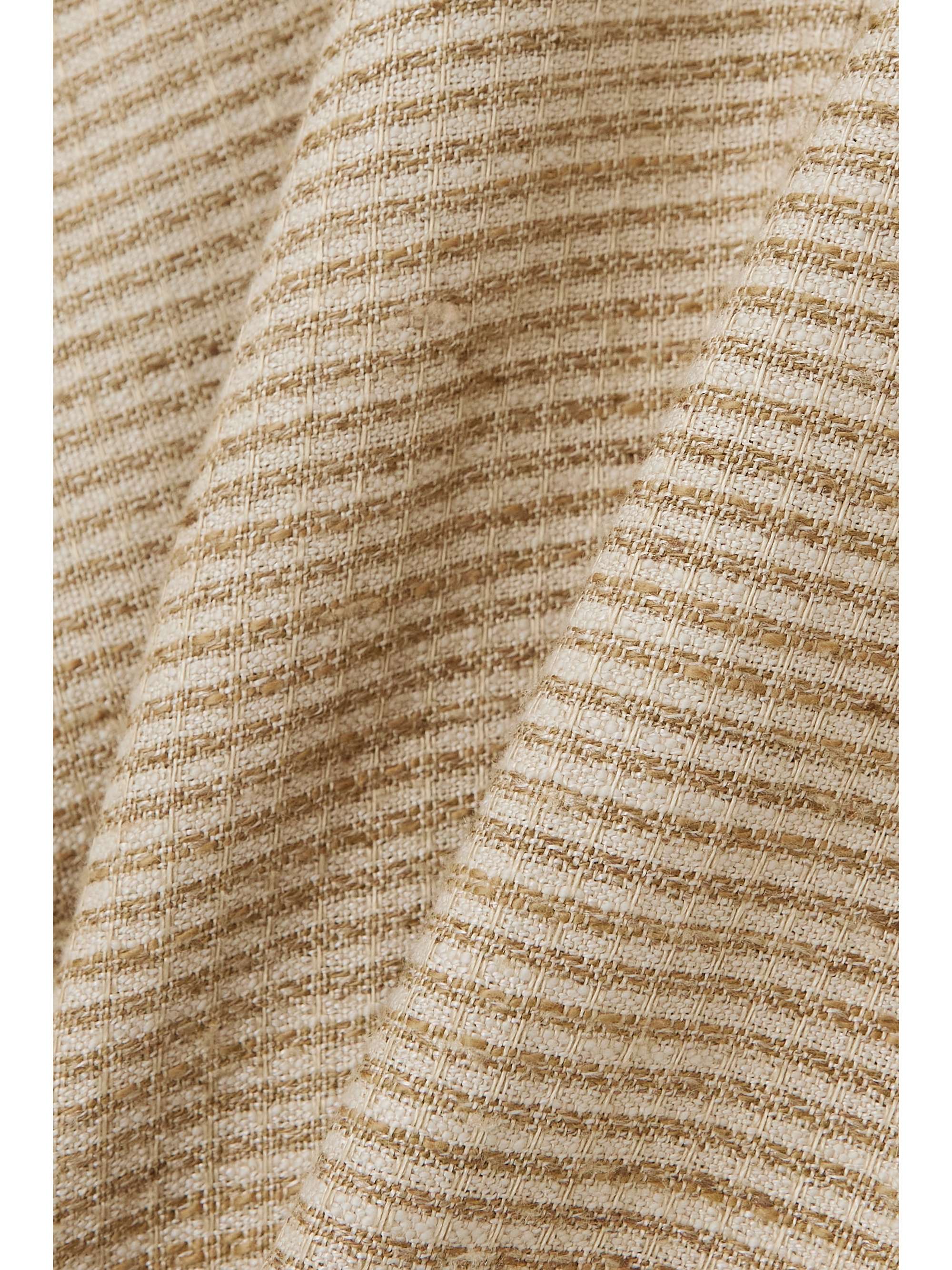 LORO PIANA Shana striped linen and cotton-blend canvas jacket