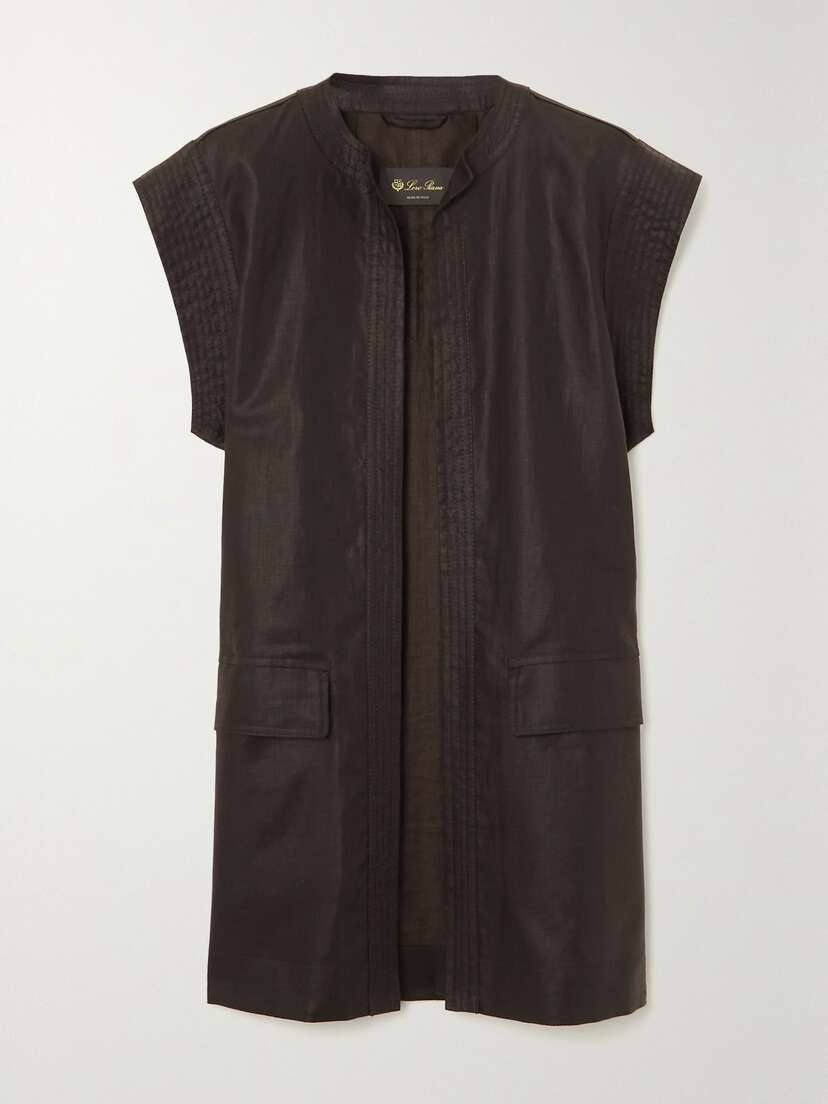 Loro Piana Coated Linen-canvas Gilet