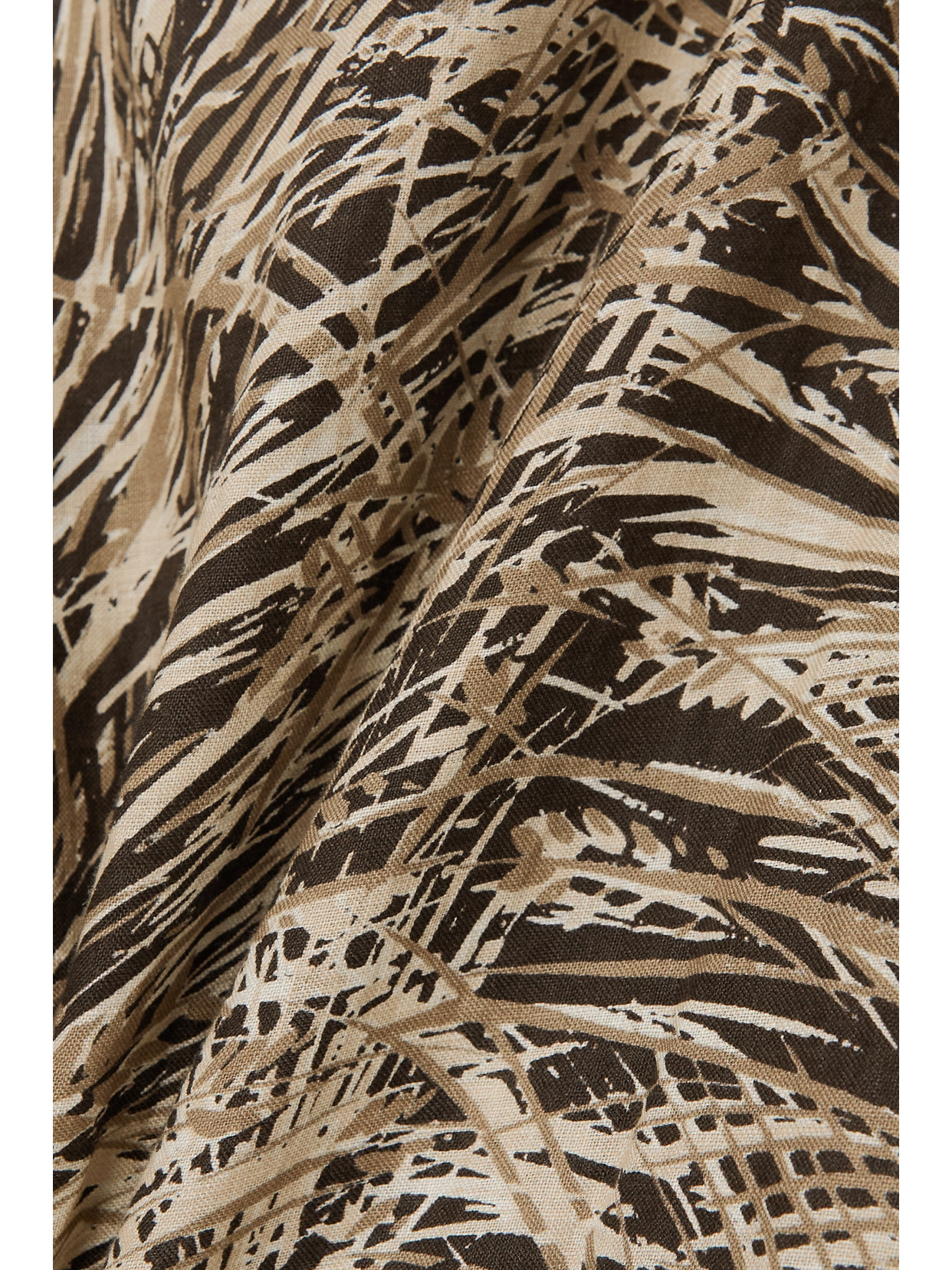 Loro Piana Lauraine Belted Printed Hooded Linen Maxi Dress In Brown