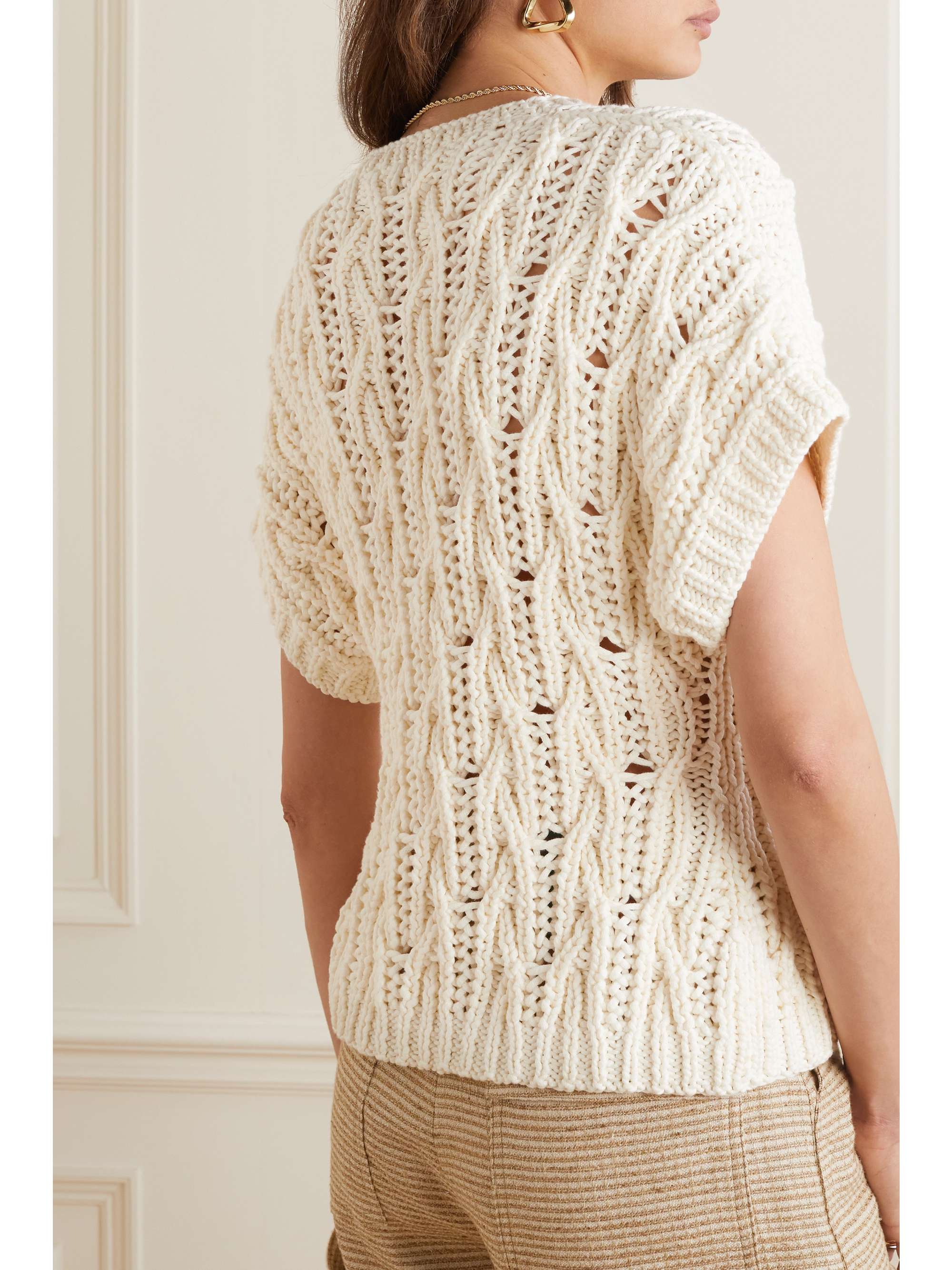 LORO PIANA Cable-knit cashmere-blend sweater