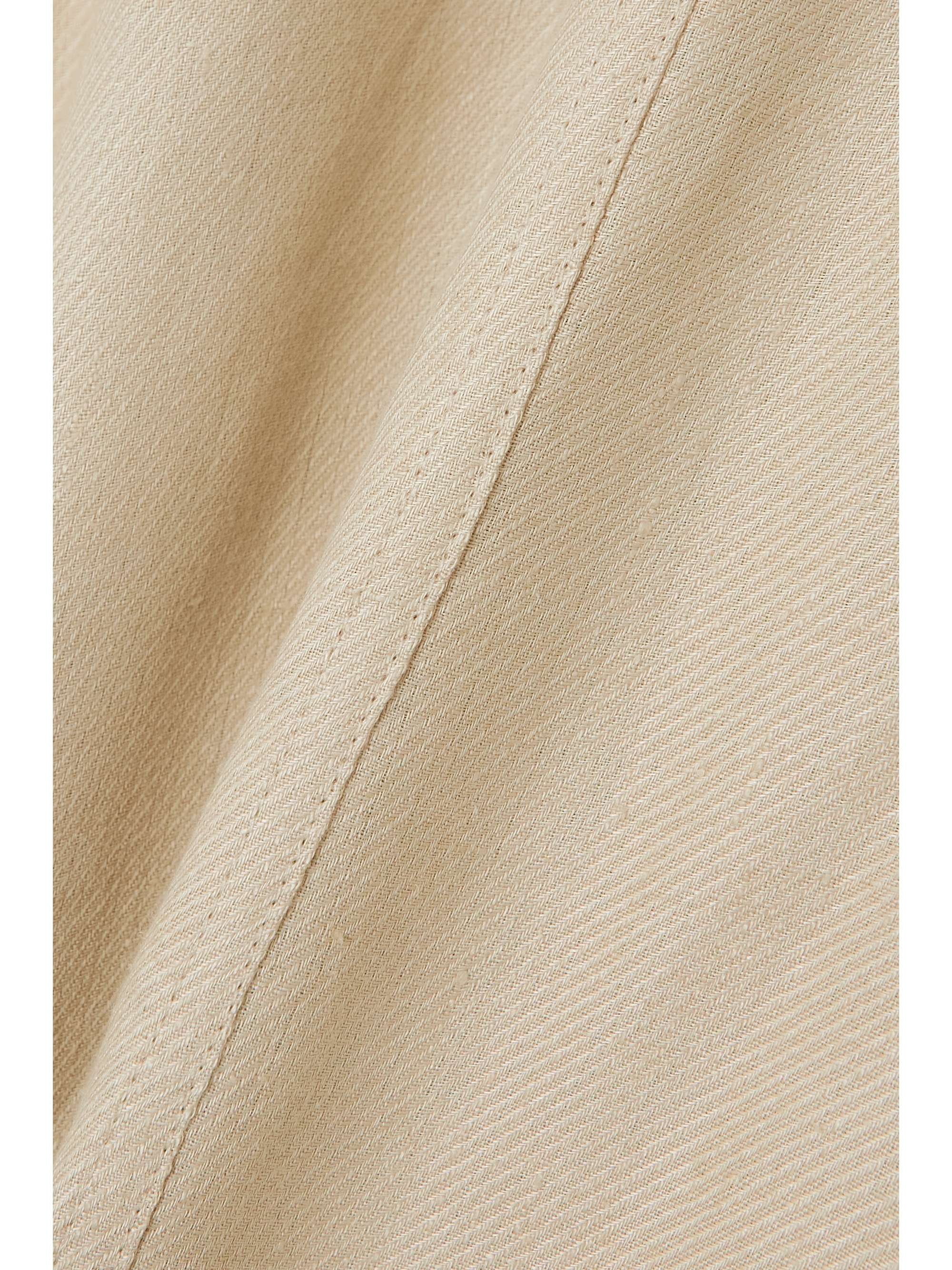 LORO PIANA Draped linen vest