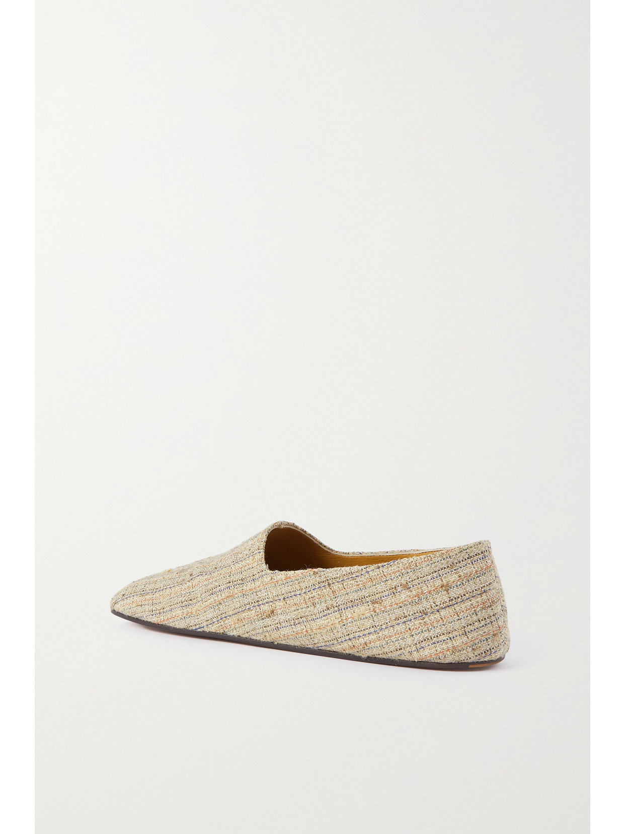 Shop Loro Piana Andria Canvas Slippers In Neutrals