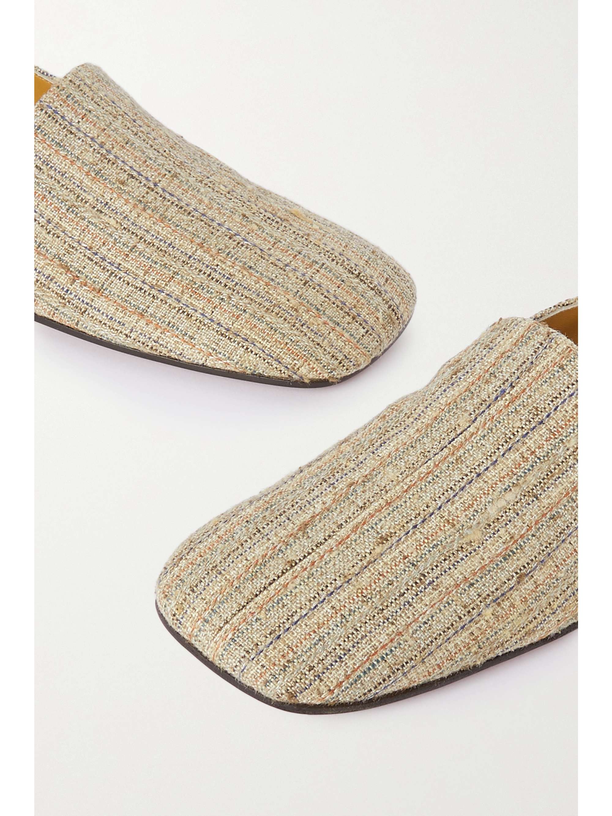 LORO PIANA Andria tweed slippers
