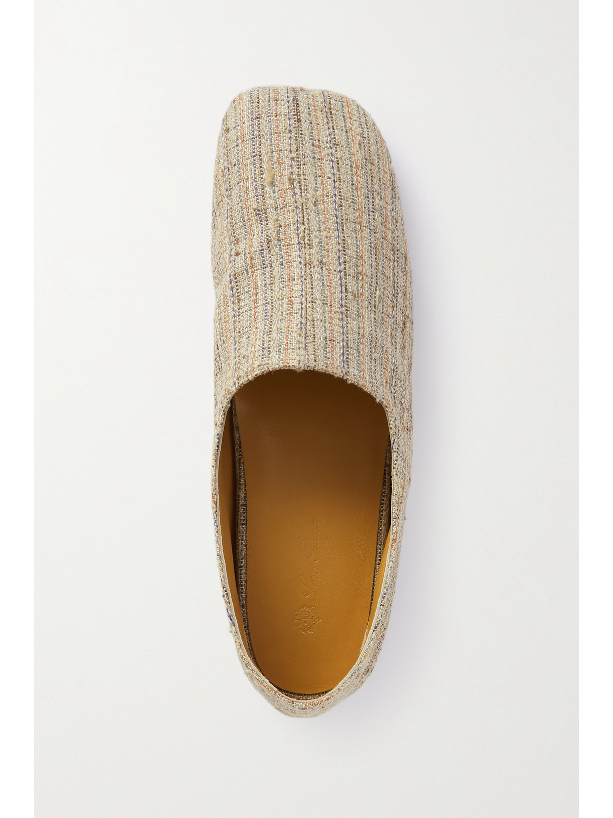 Shop Loro Piana Andria Canvas Slippers In Neutrals