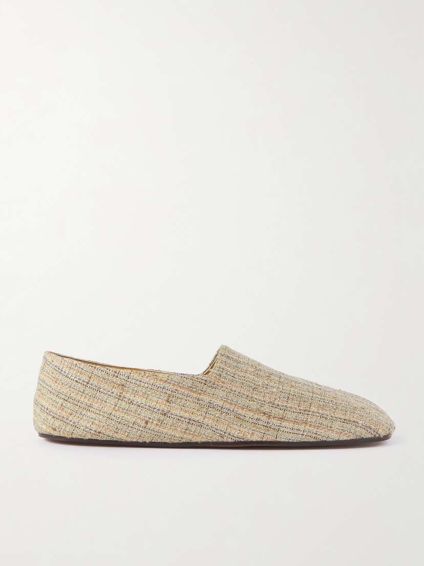 Loro Piana Andria Canvas Loafers