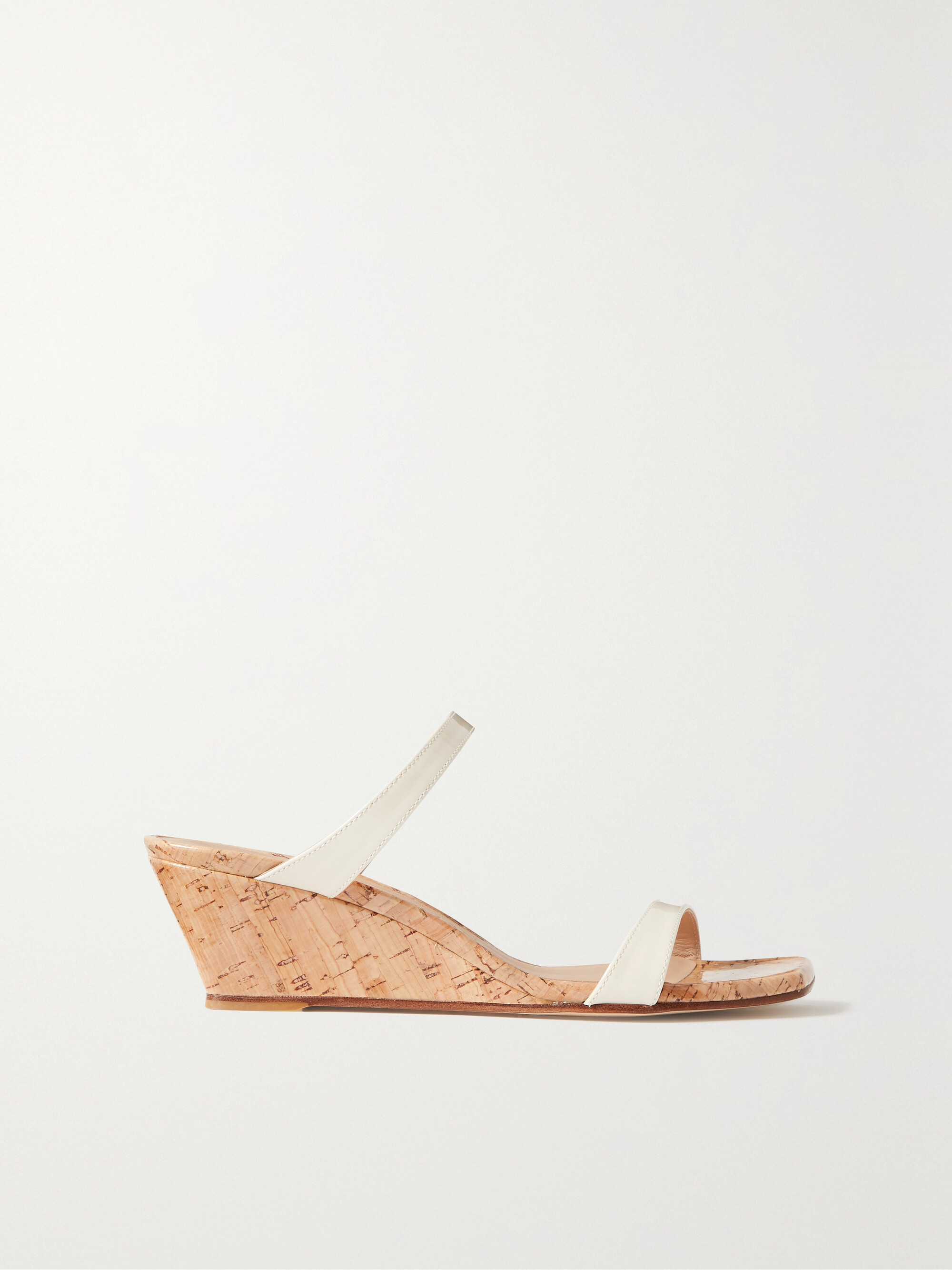 Stuart Weitzman Aleena patent-leather wedge sandals