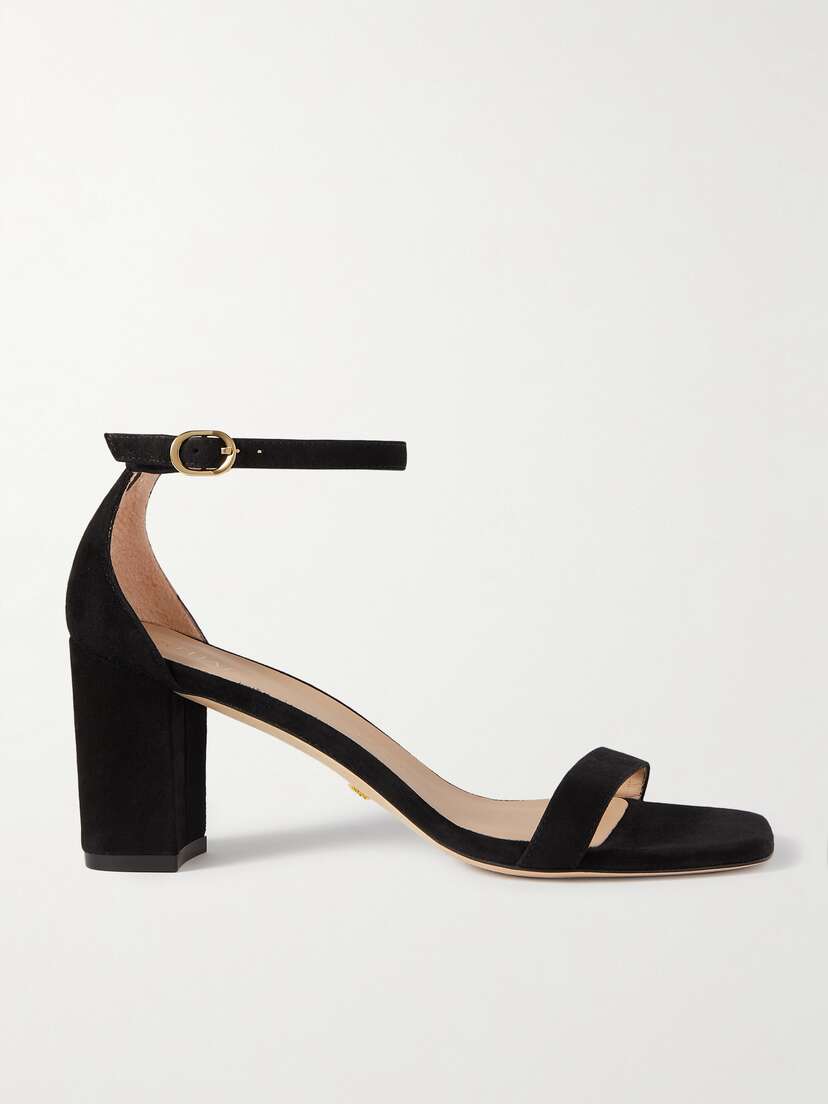 Stuart Weitzman Nudistcurve Suede Sandals