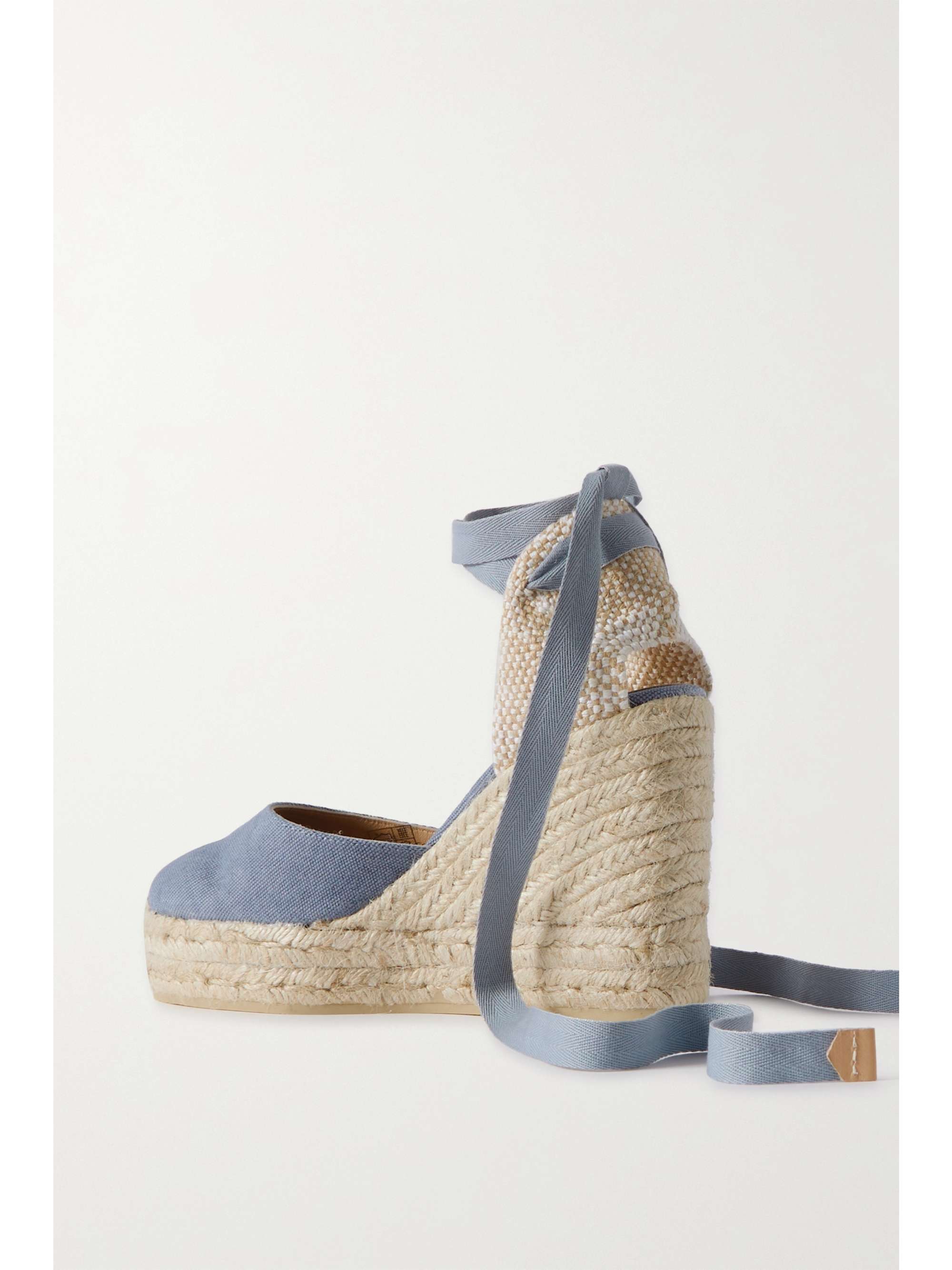 CASTAÑER Carina 80 canvas wedge espadrillas