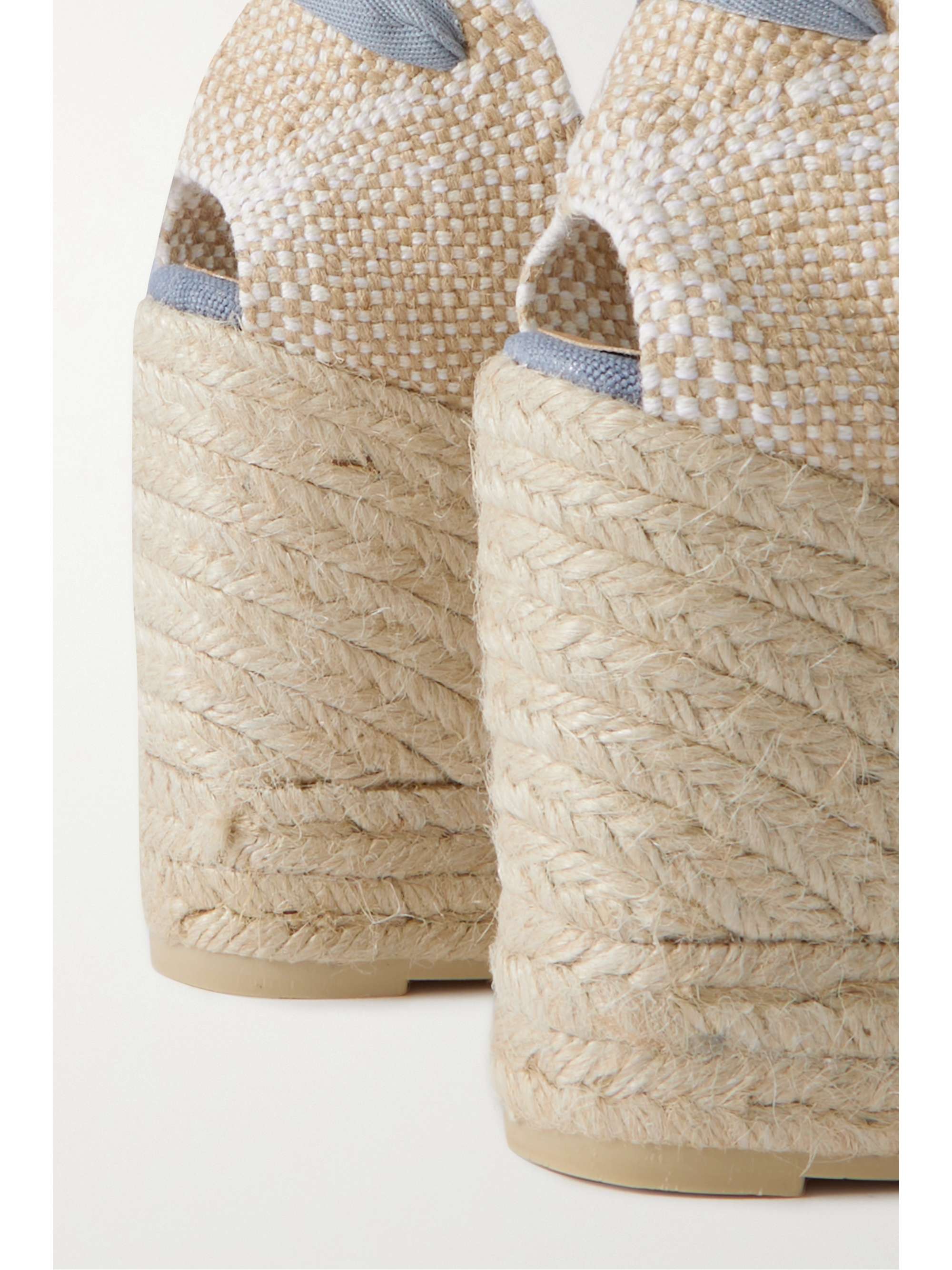 CASTAÑER Carina 80 canvas wedge espadrillas