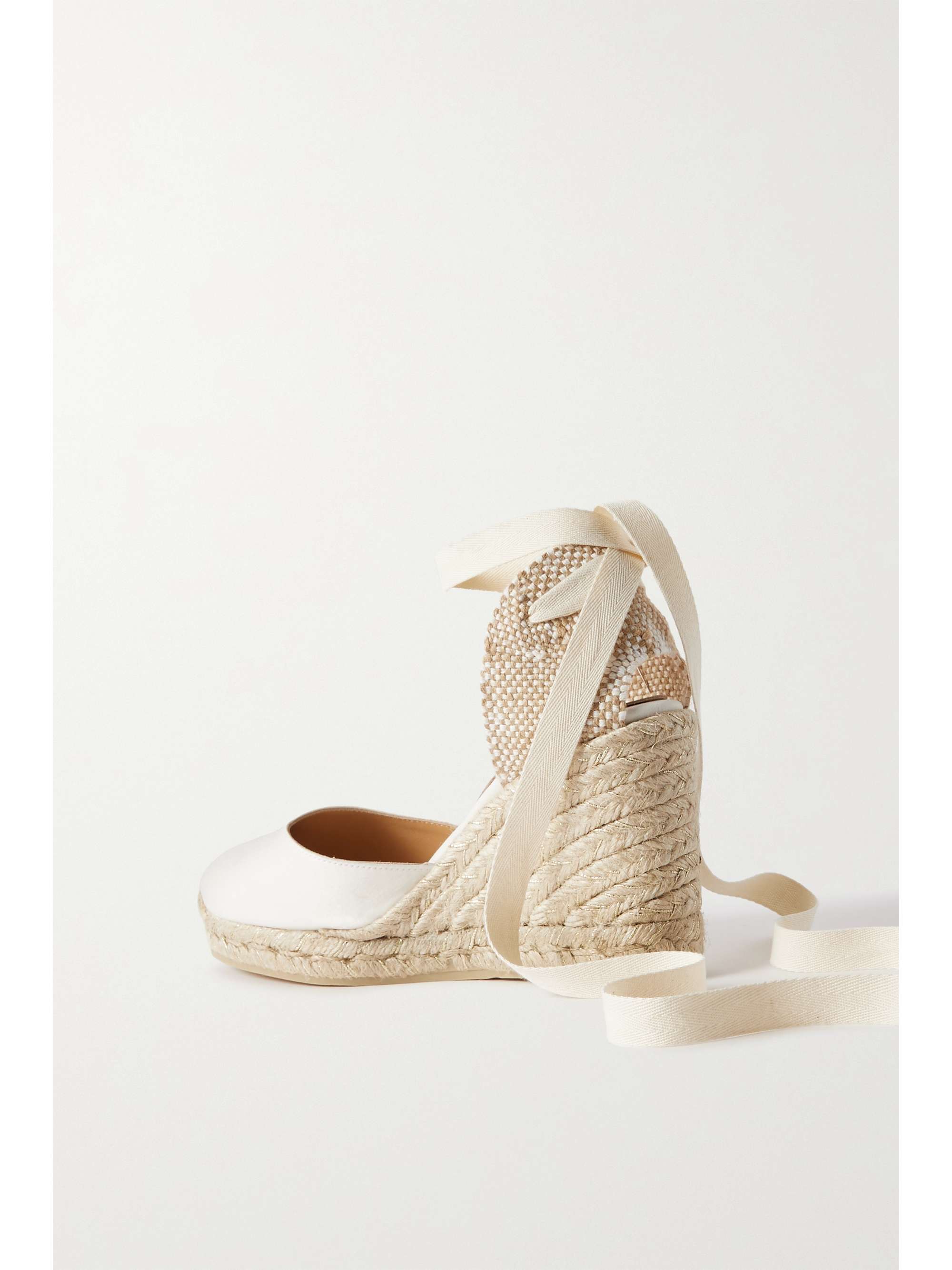 CASTAÑER + NET SUSTAIN Carina 80 canvas wedge espadrilles