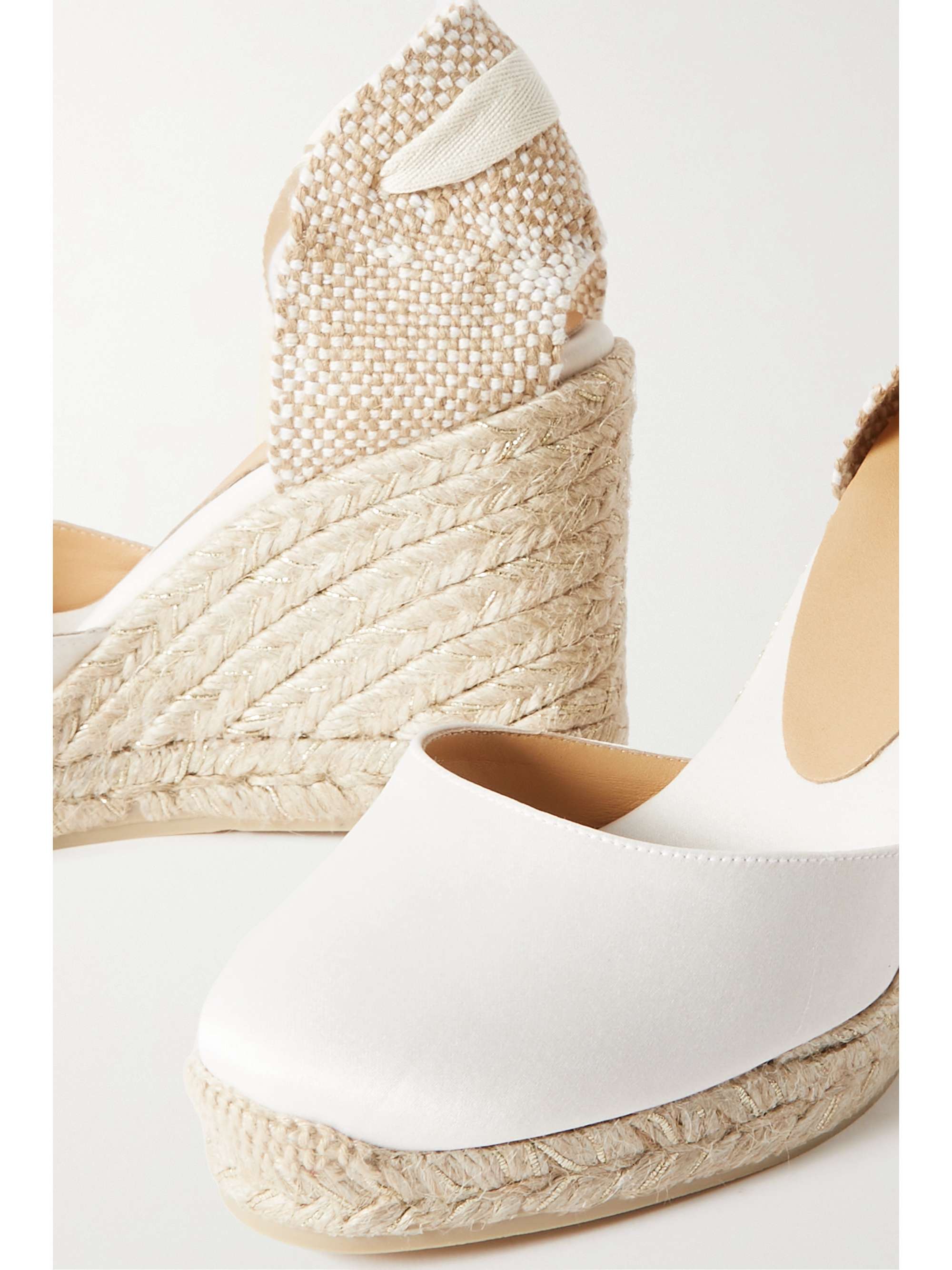 CASTAÑER + NET SUSTAIN Carina 80 canvas wedge espadrilles