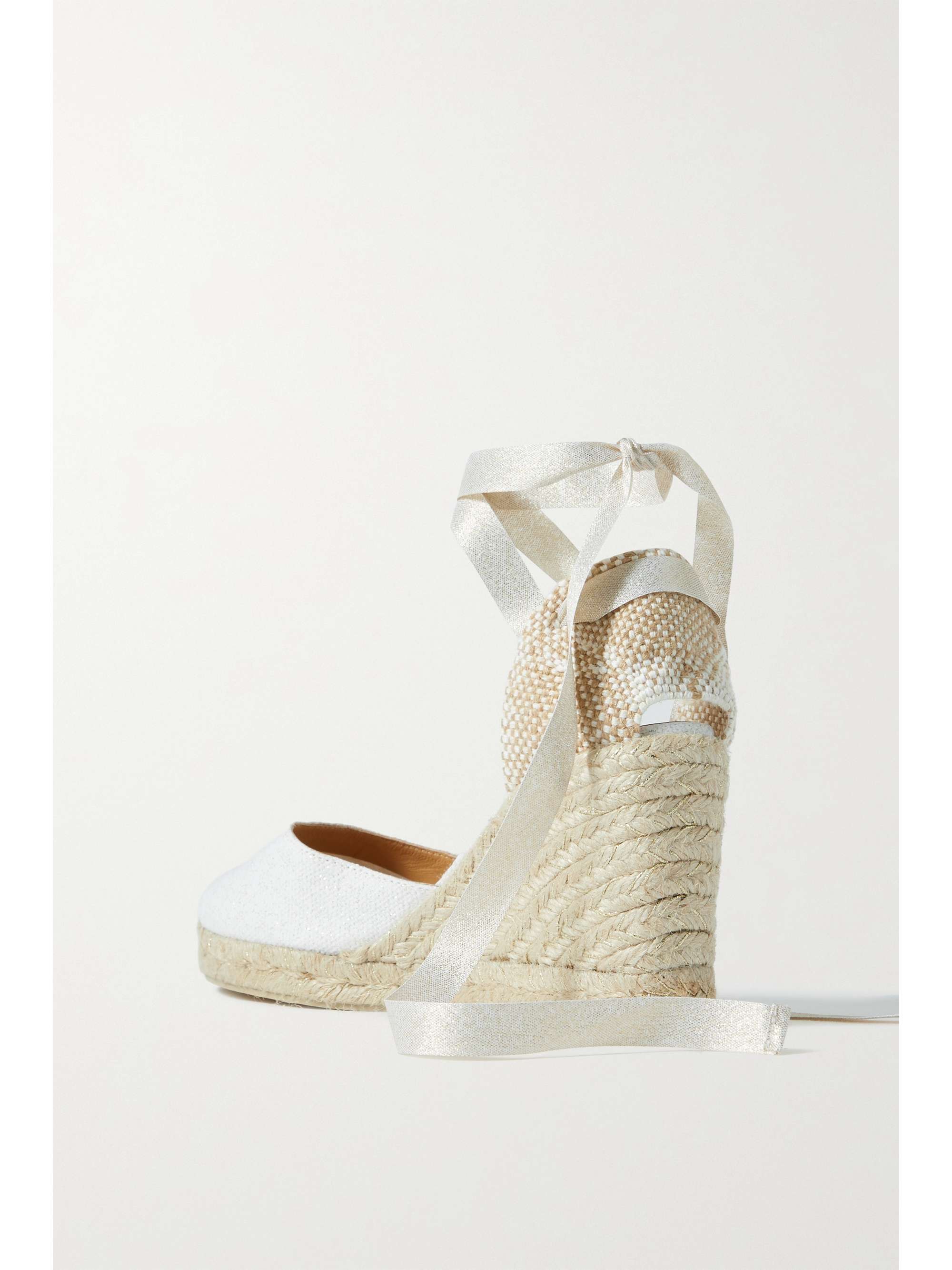CASTAÑER Carina 80 canvas wedge espadrillas