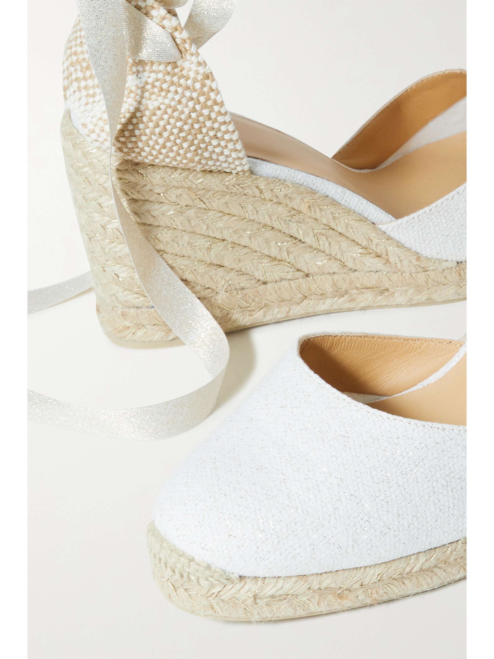 CASTAÑER Carina 80 canvas wedge espadrillas