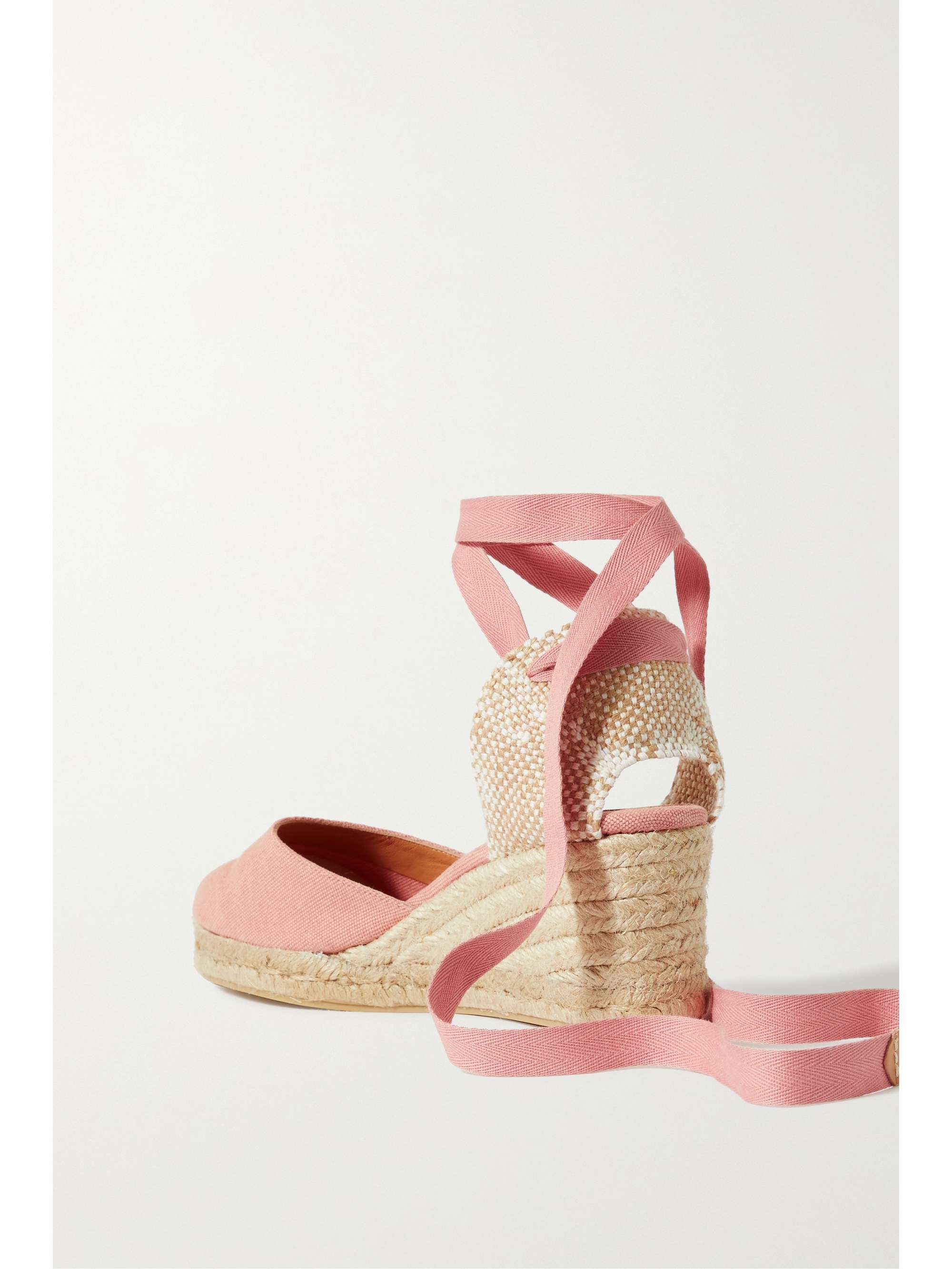 CASTAÑER + NET SUSTAIN Carina 60 canvas wedge espadrilles