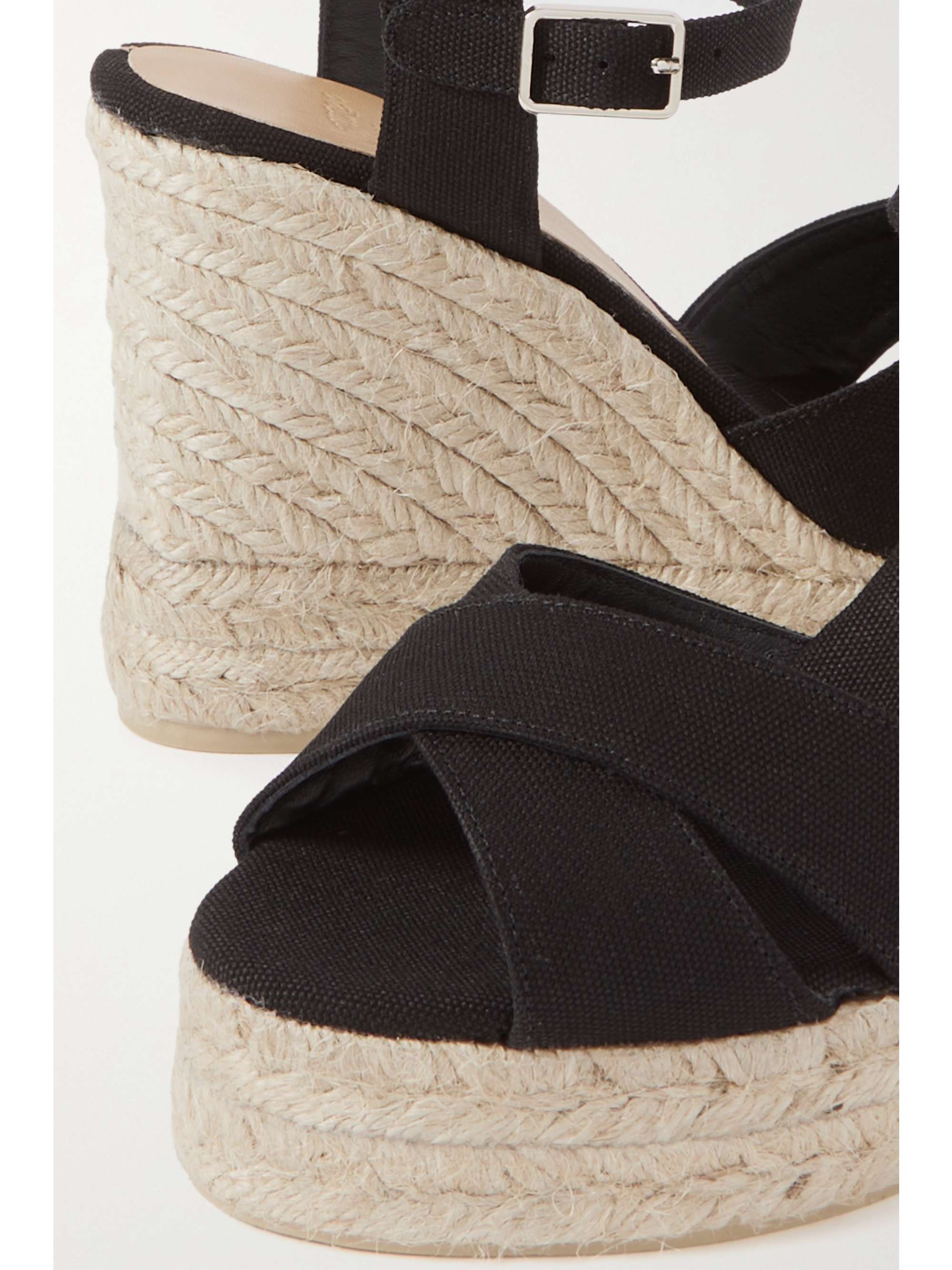 CASTAÑER Blaudel 80 canvas wedge espadrilles