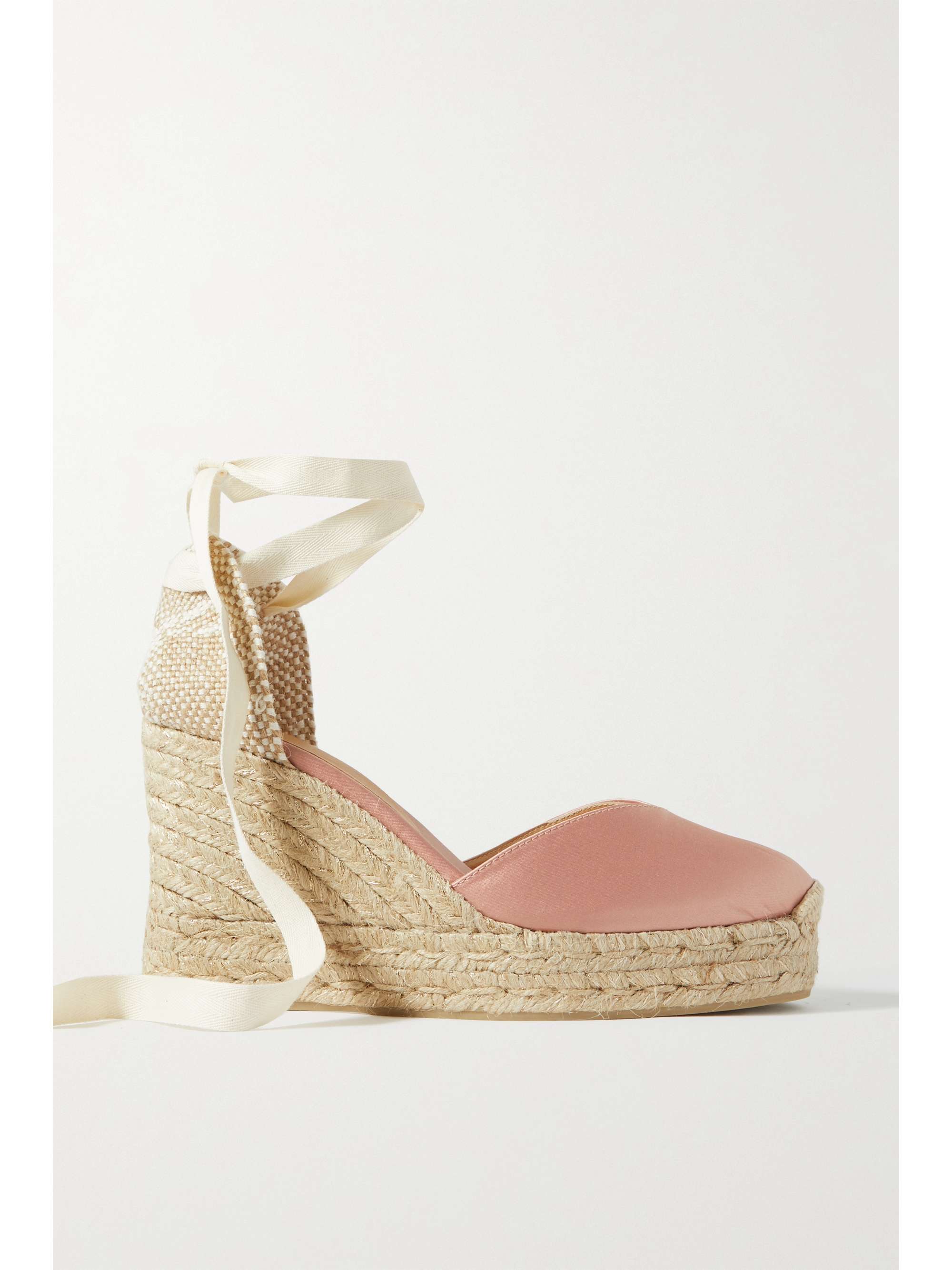 + NET SUSTAIN Chiara 80 canvas wedge espadrilles