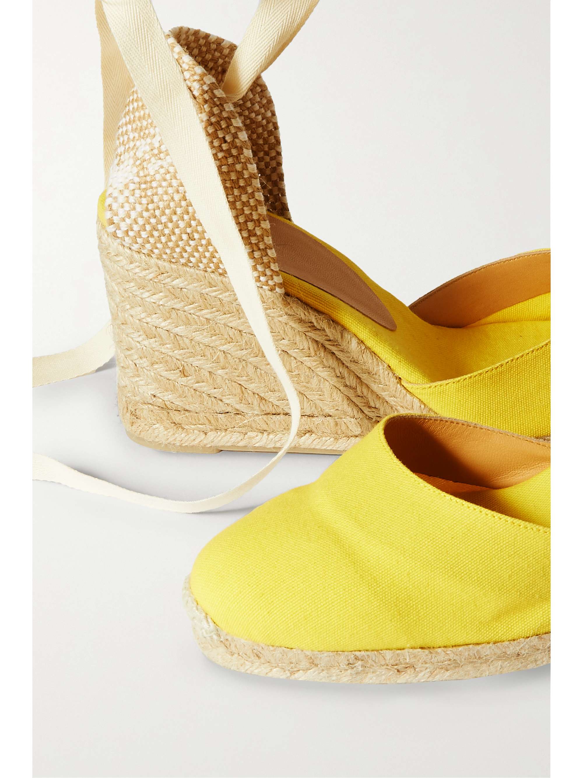 CASTAÑER Carina 80 canvas wedge espadrillas