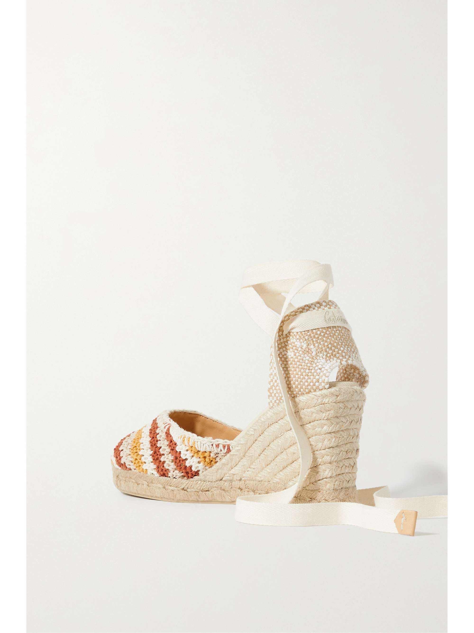 CASTAÑER Carina 80 canvas wedge espadrillas