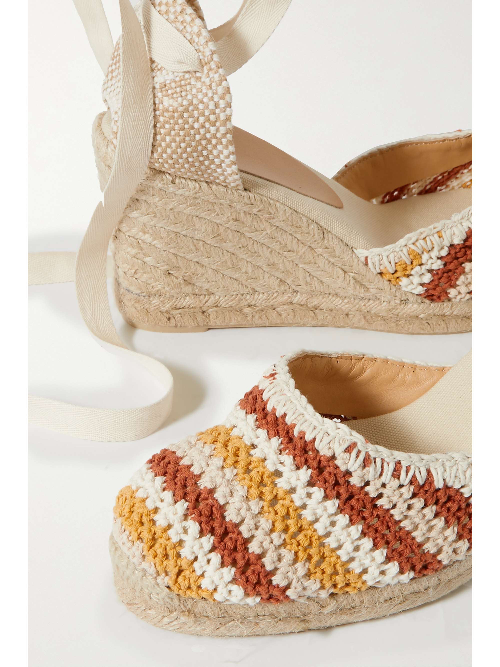 CASTAÑER Carina 80 canvas wedge espadrillas