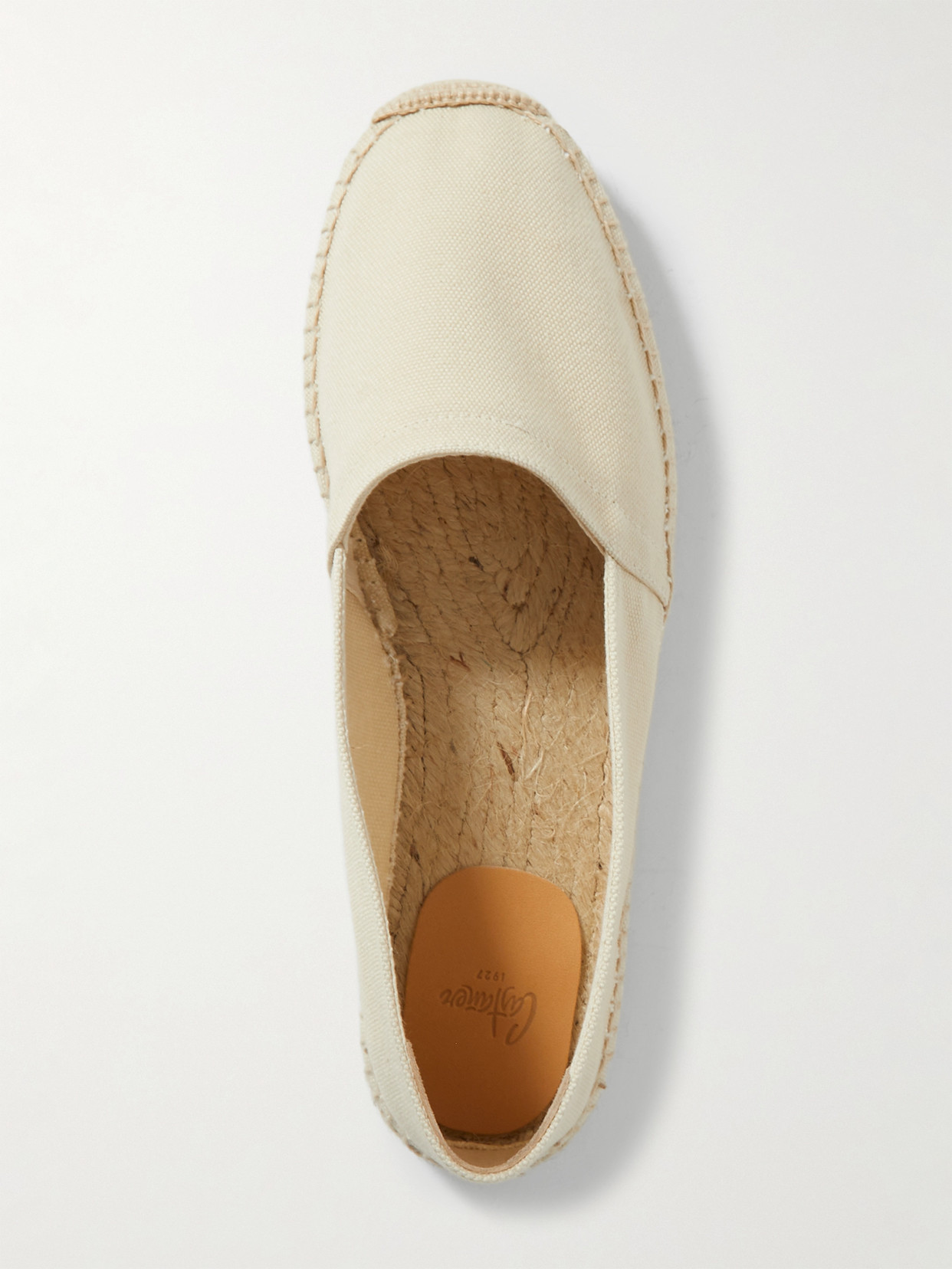 Castaã±er + Net Sustain Kenda Canvas Espadrilles In Ivory