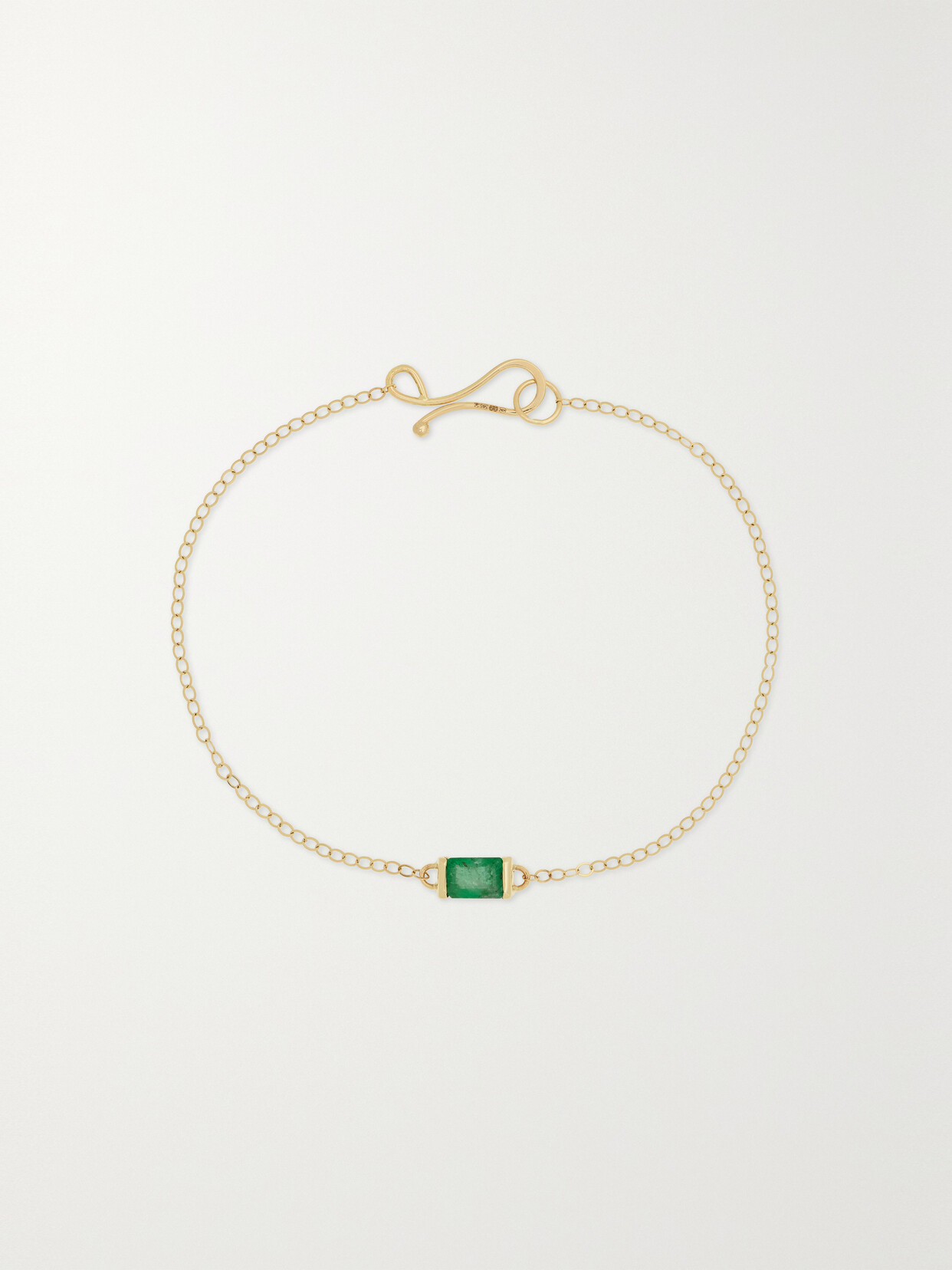 Melissa Joy Manning - 14-karat Recycled Gold Emerald Bracelet - Green