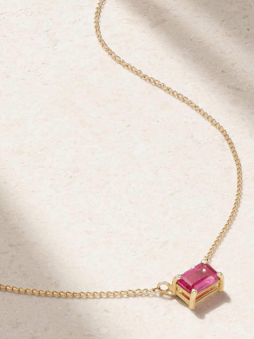 Melissa Joy Manning 14-karat Recycled Gold Ruby Necklace