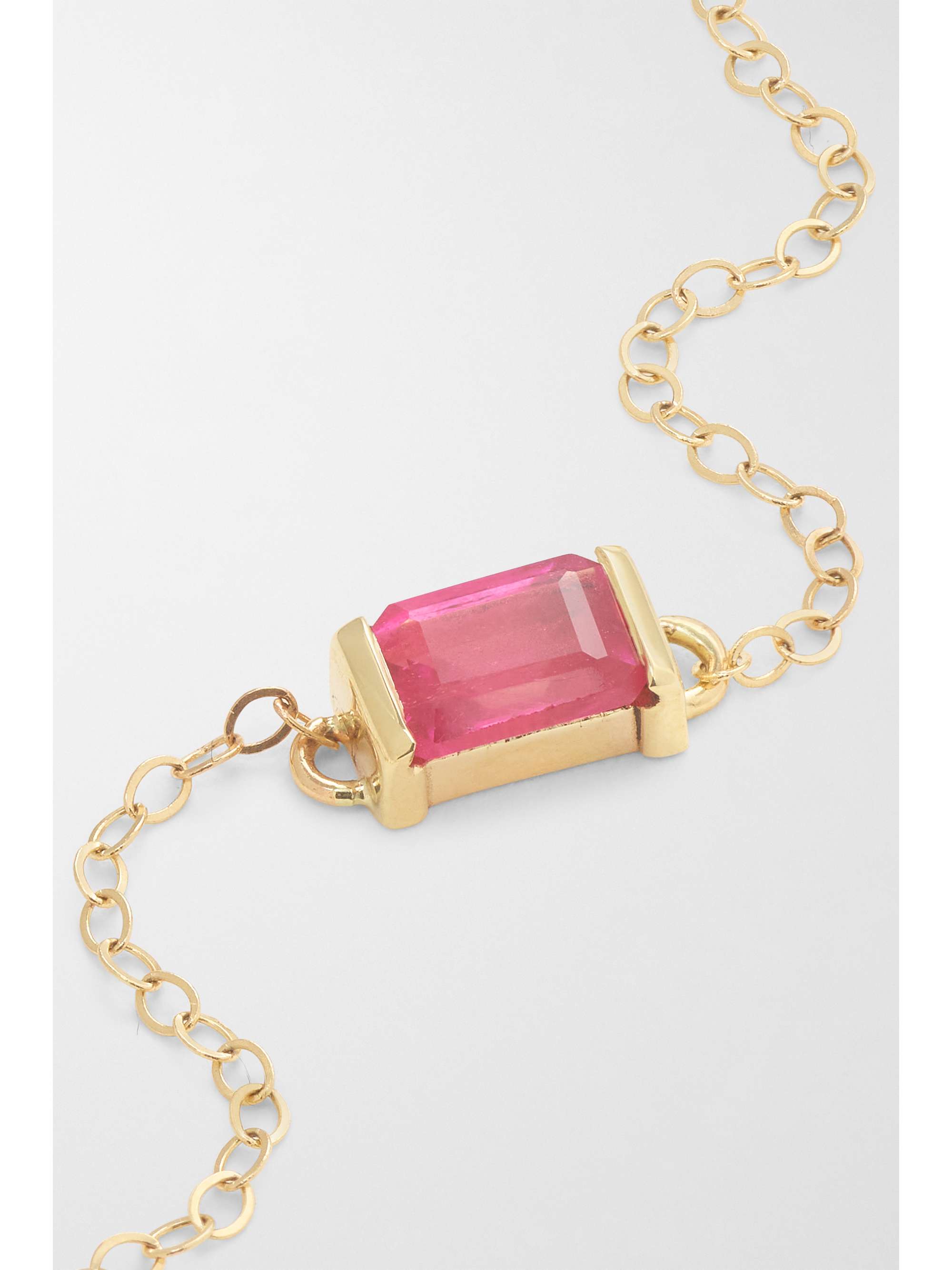 MELISSA JOY MANNING 14-karat recycled gold ruby bracelet