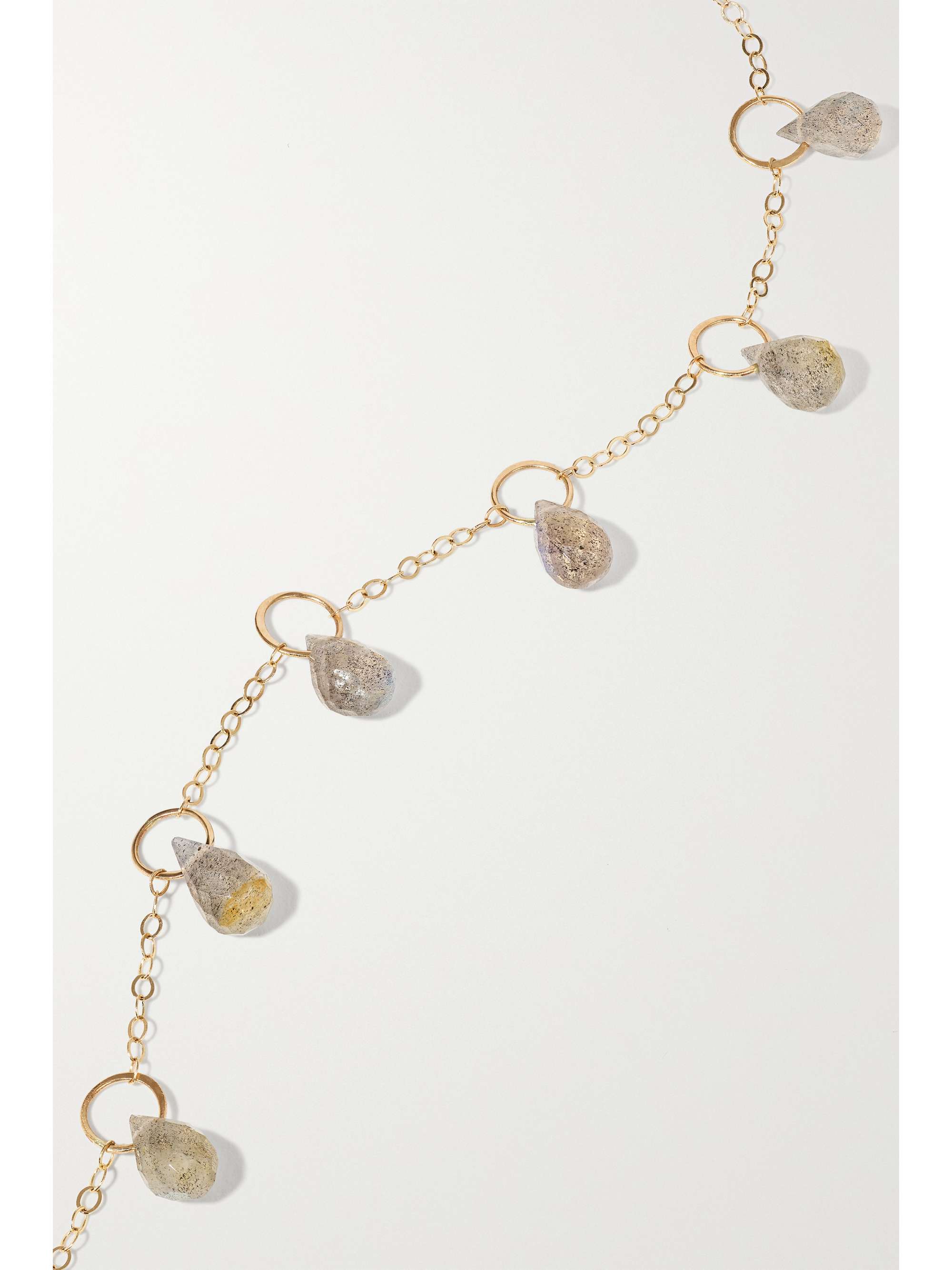 MELISSA JOY MANNING 14-karat recycled gold labradorite bracelet