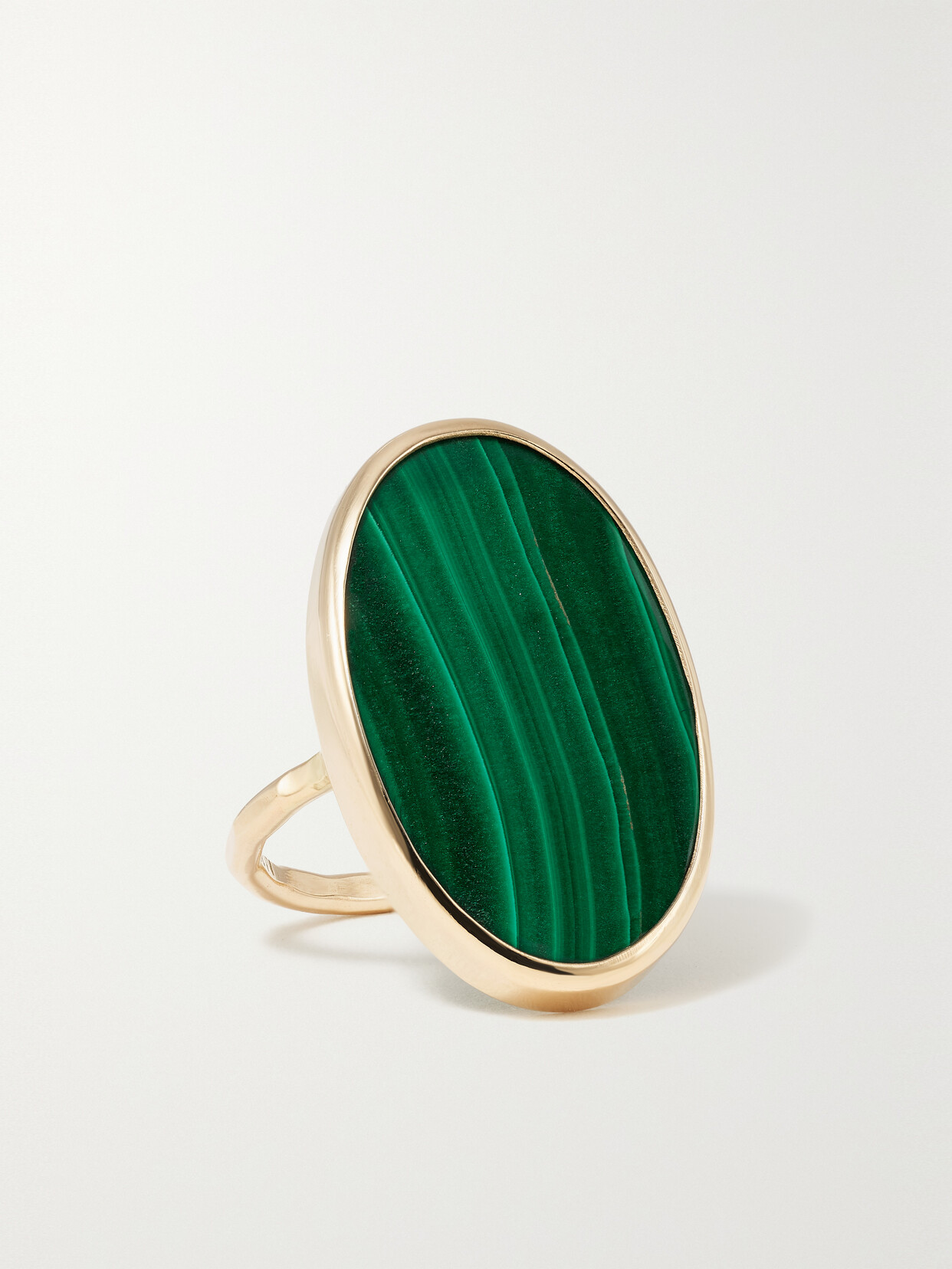 Melissa Joy Manning 14-karat Recycled Gold Malachite Ring - 6